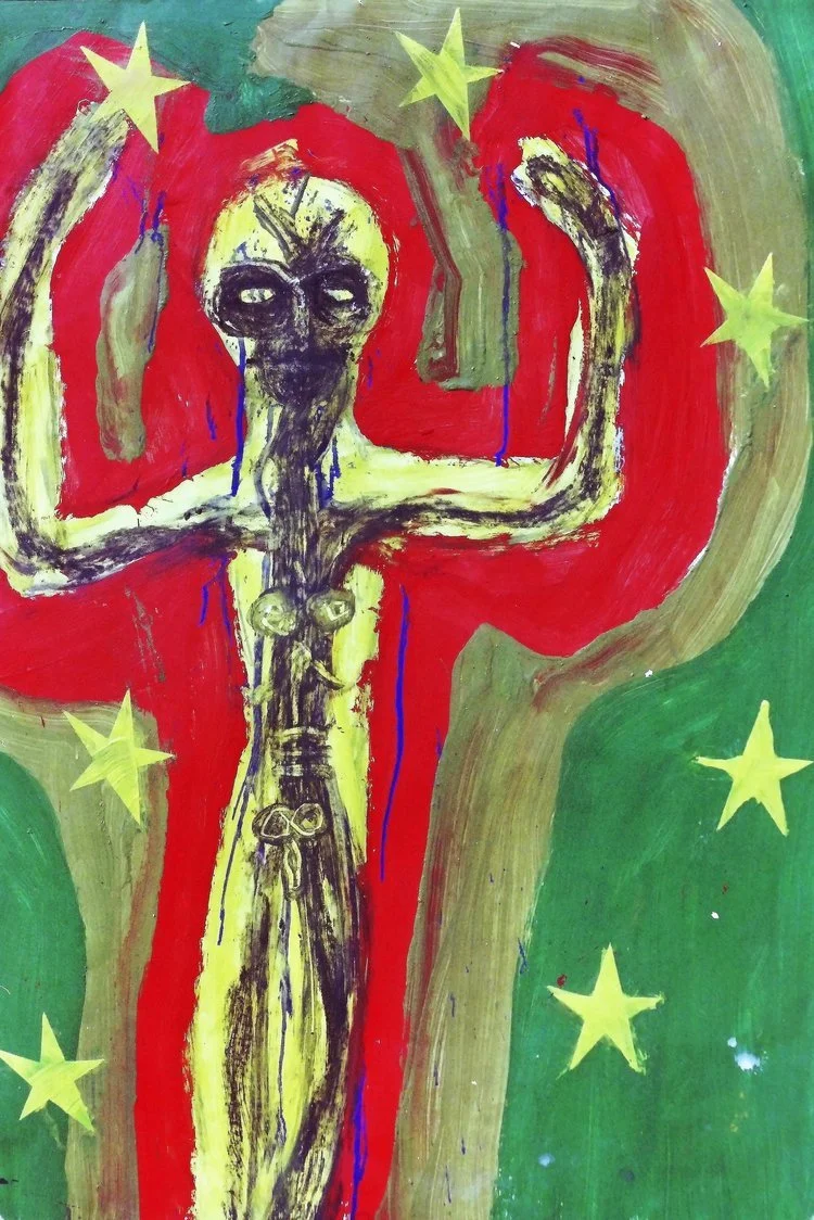   Star Series    (1990), mixed paint on paper 