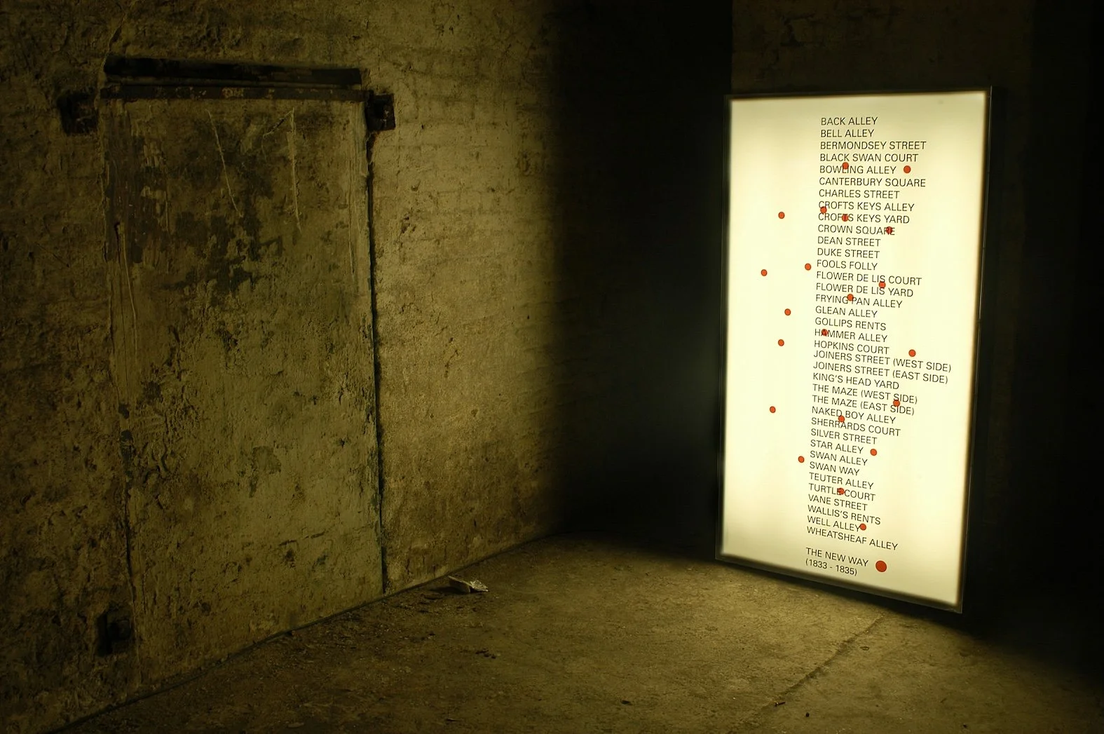  Untitled [The Vaults, The Institute]    (2007), Emma Wolukau-Wanambwa). Photo by  Manuel Vason.