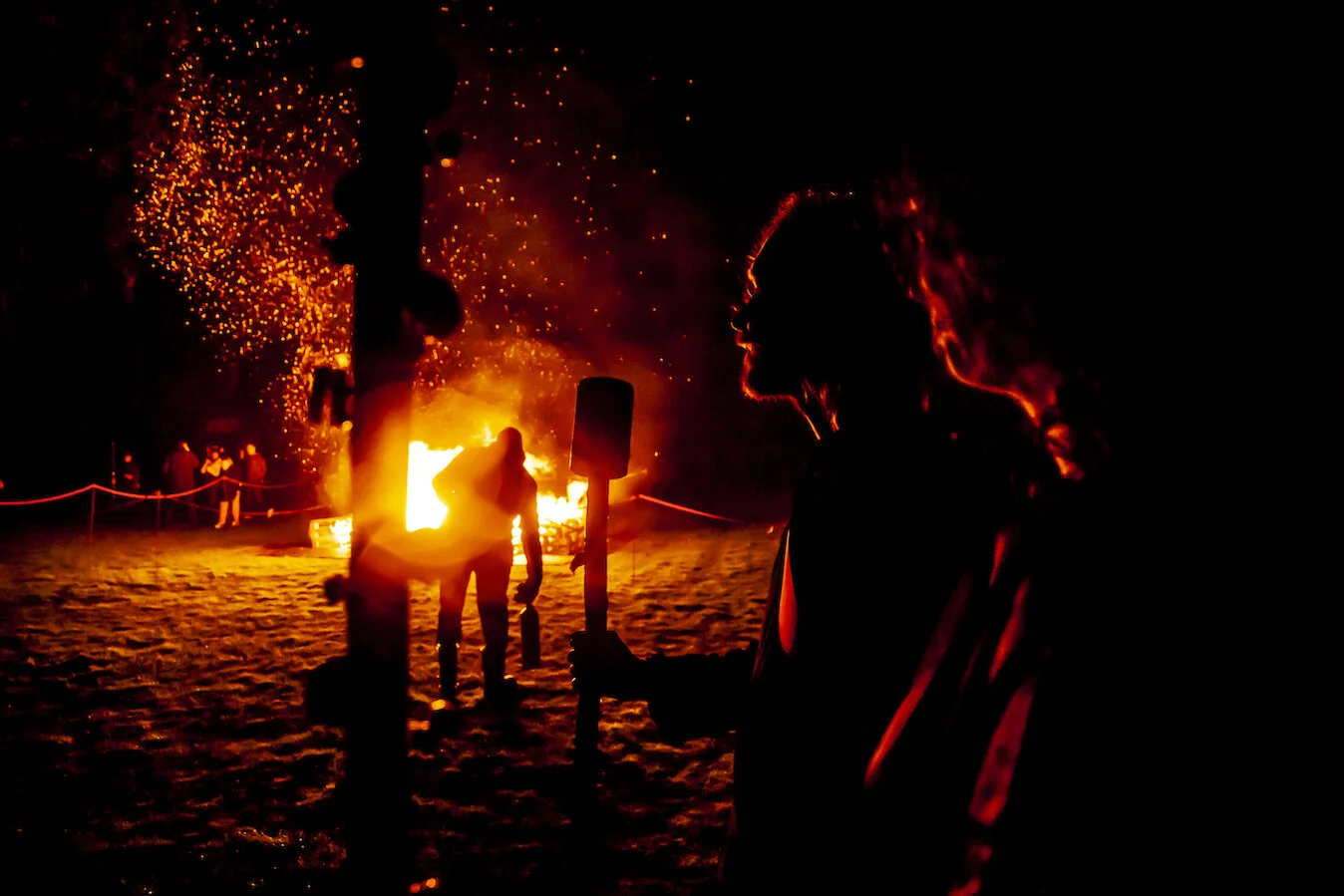 Pyre Parade   (2019) by The Rough Band. Photo by Gillian Allard.
