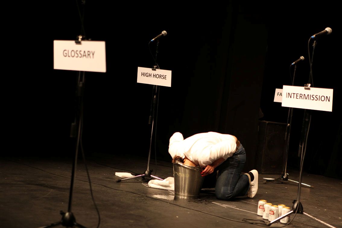 Sheila Ghelani  in   Intermission     (2009). Video still.