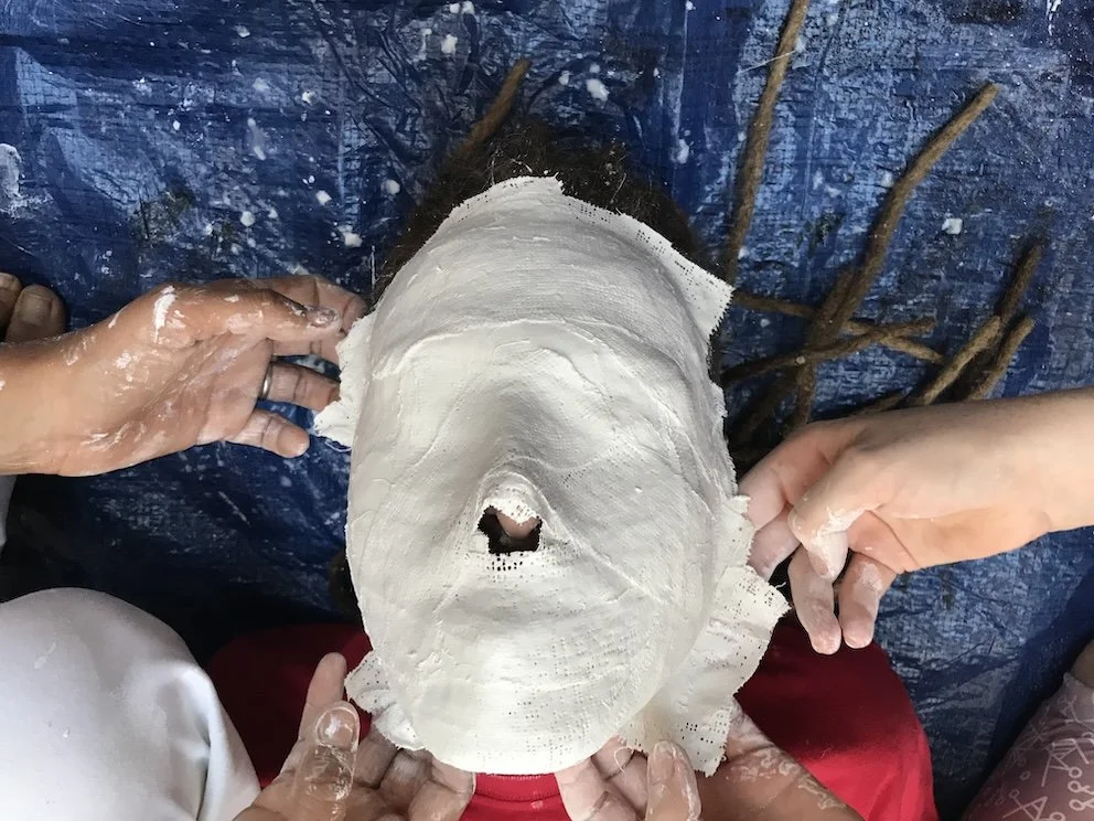 Mask making,   Parade Skills Workshops     (2018). Photo by Merry Grey. 