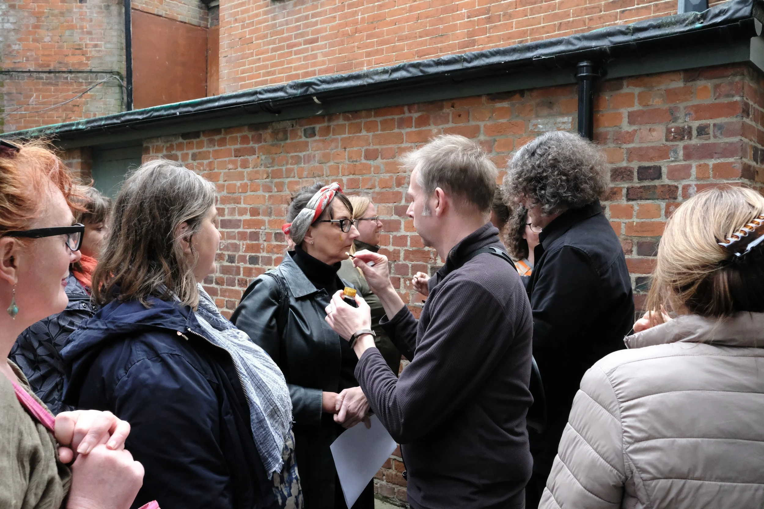 Gold tears,    Mourning Sickness      (2019) by The Rough Band. Photo by Nigel Ball.