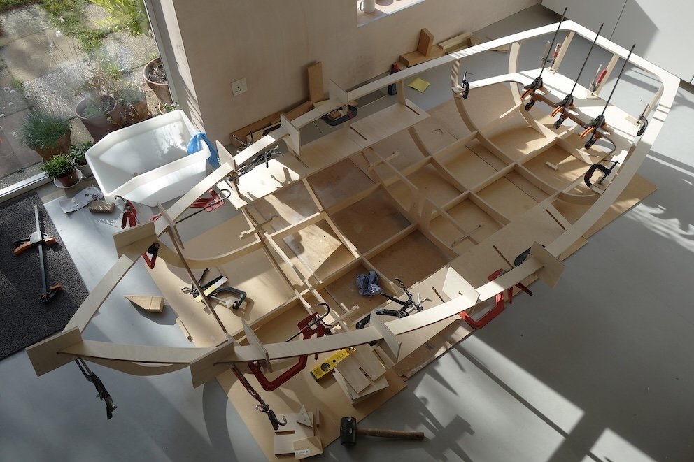 Boat build,   The Pyre Parade      (2018) by The Rough Band. Photo by Richard MacRae.
