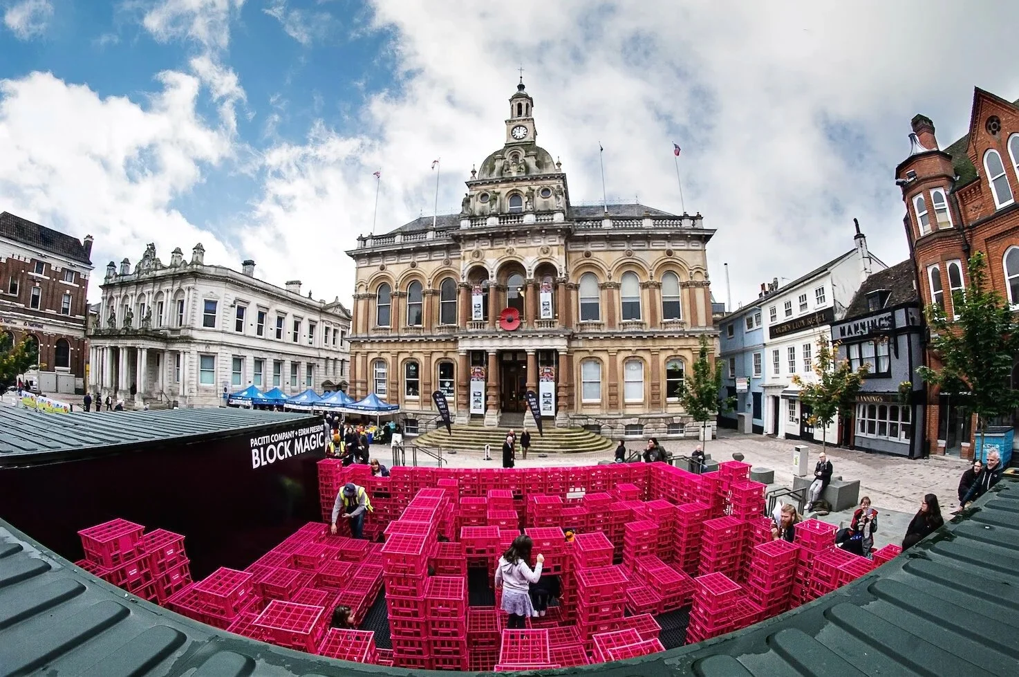    Block Magic      (2018) Cornhill (half-term, 2019), photo by Gillian Allard