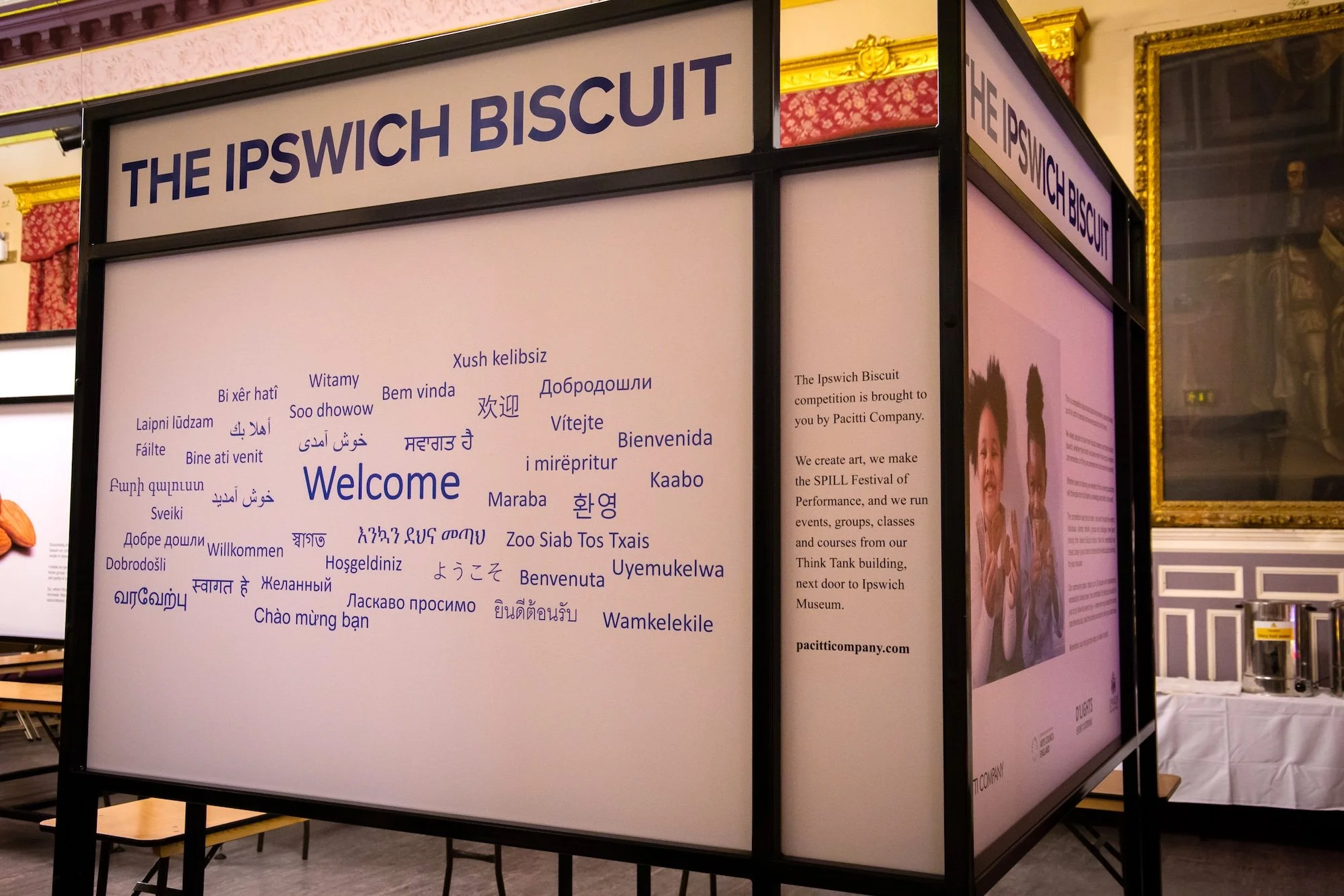   Ipswich Biscuit Gala     welcome board (2019), photo by Louis Simpson
