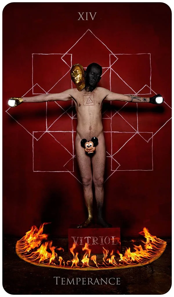 Lee Adams, Temperance,   SPILL Tarot   (2009), photo by Manuel Vason