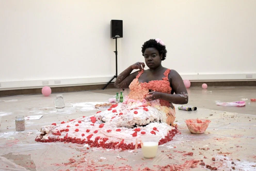   Pat it and prick it and mark it with 'B'    (2012) by Selina Thompson. Photo by Keir Fernie.