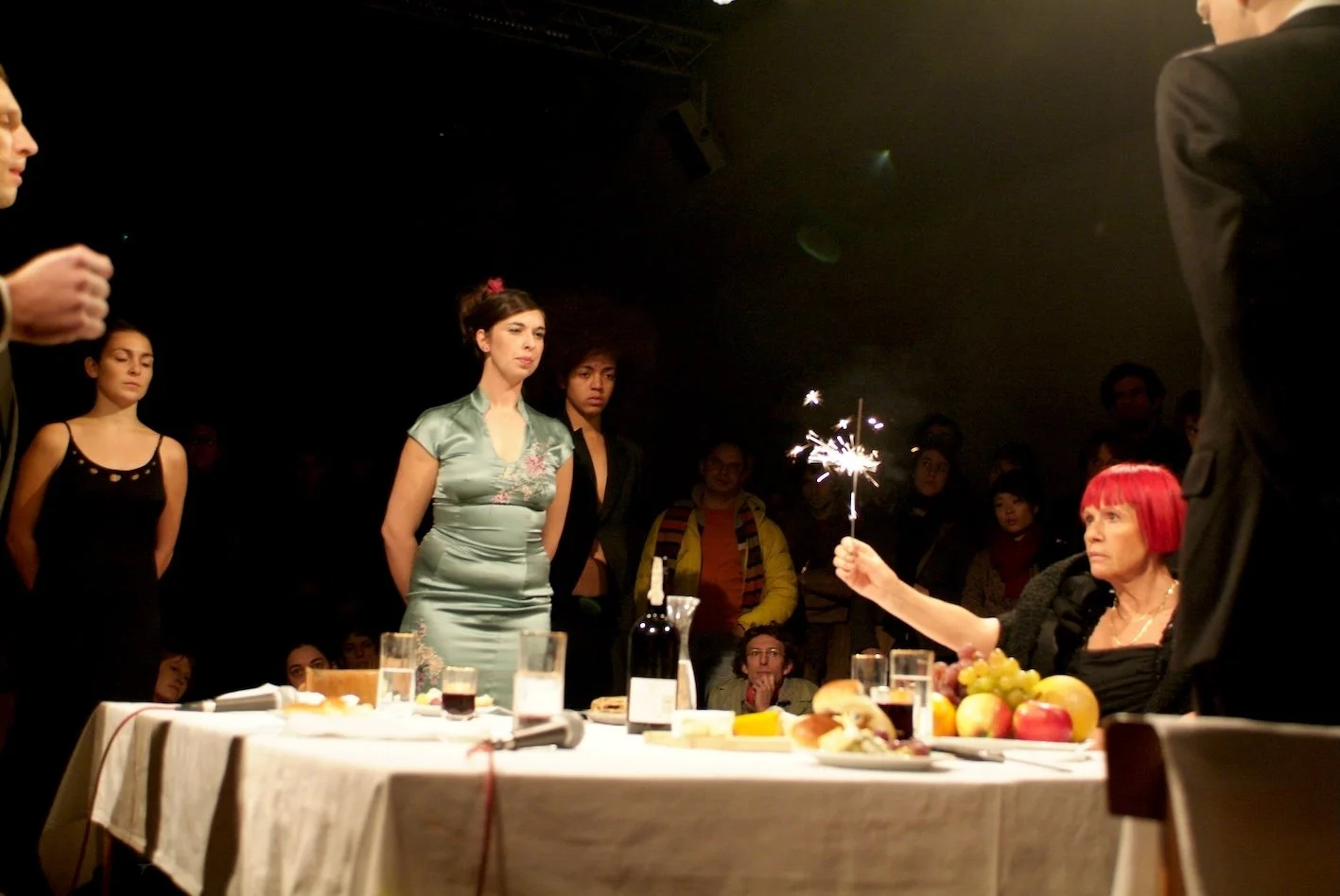 Claudia, Sheila, Cecile, Marie-Luce in   Finale    (Brussels, 2005). Photo by Antoinette Chaudron.