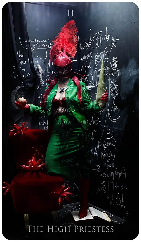 Julia Bardsley, High Priestess,   SPILL Tarot   (2009), photo by Manuel Vason