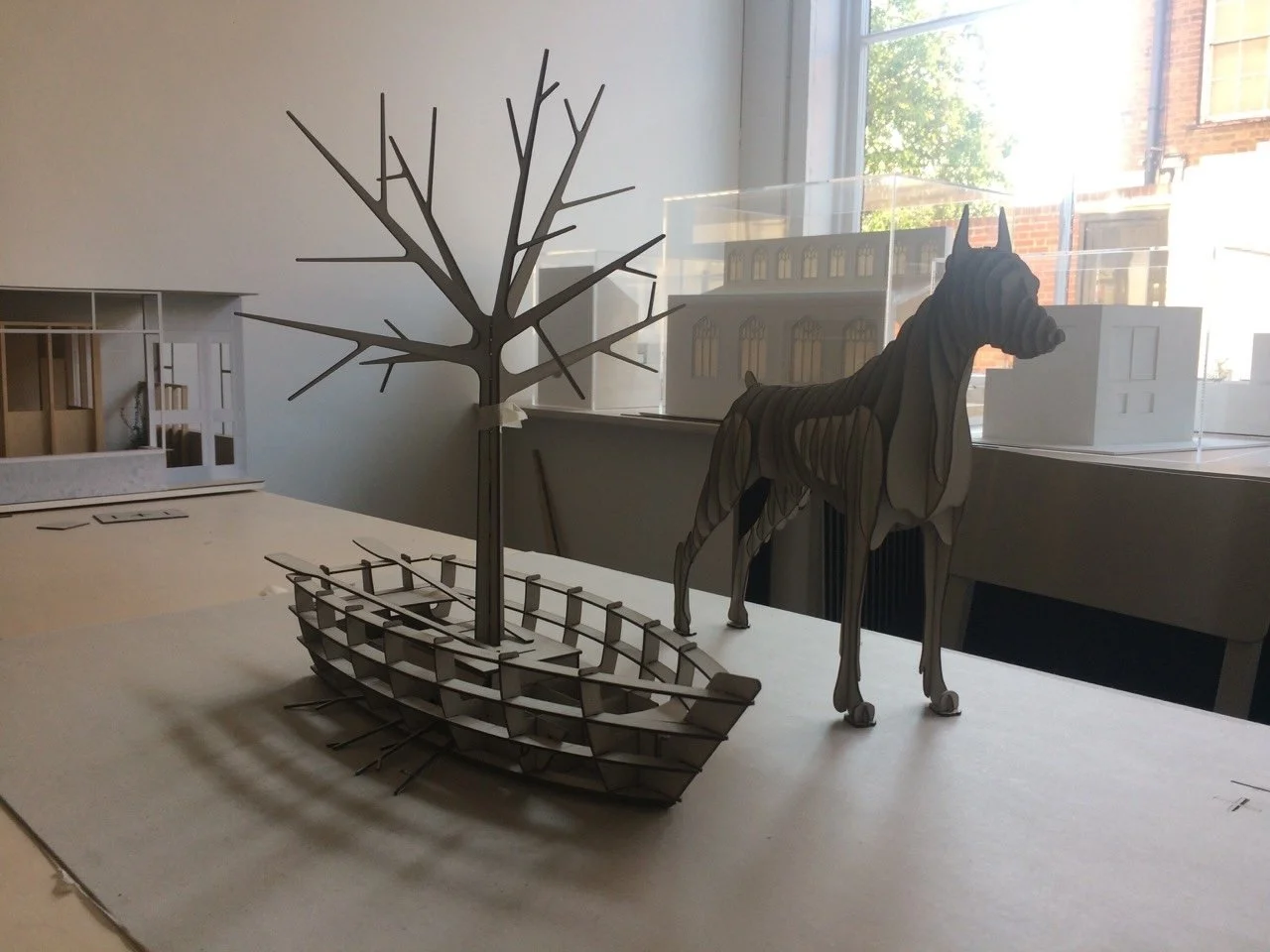 Maquettes,   The Pyre Parade      (2018) by The Rough Band. Photo by Richard MacRae.