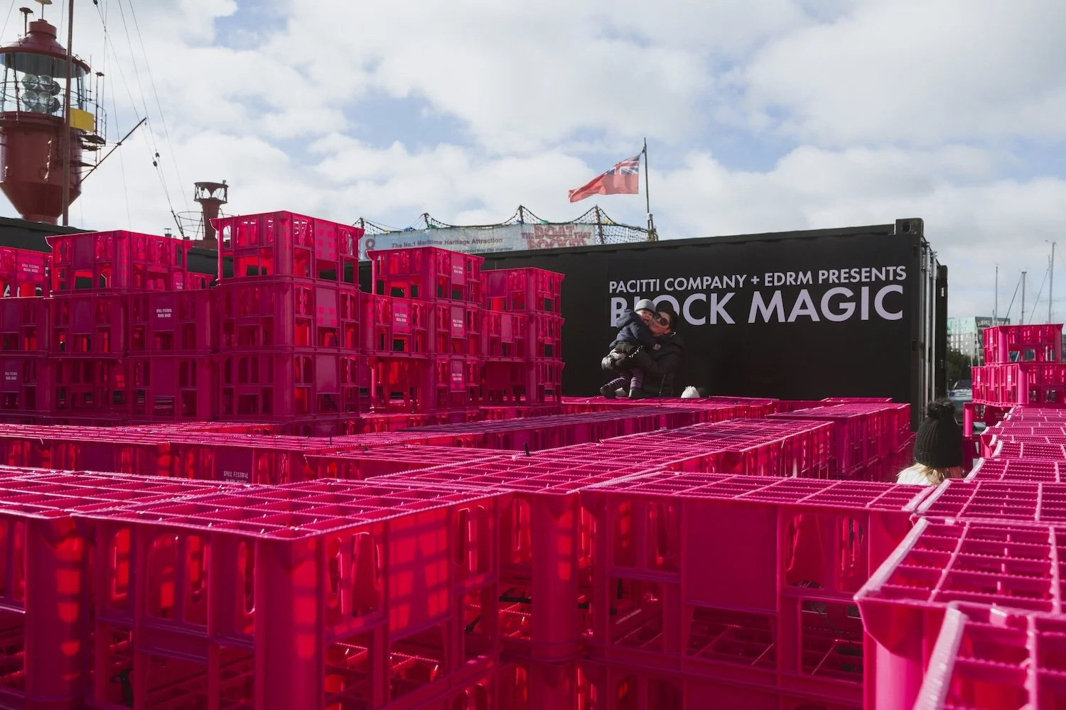    Block Magic     (2018) on Ipswich Waterfront (2018), photo by Christa Holka.