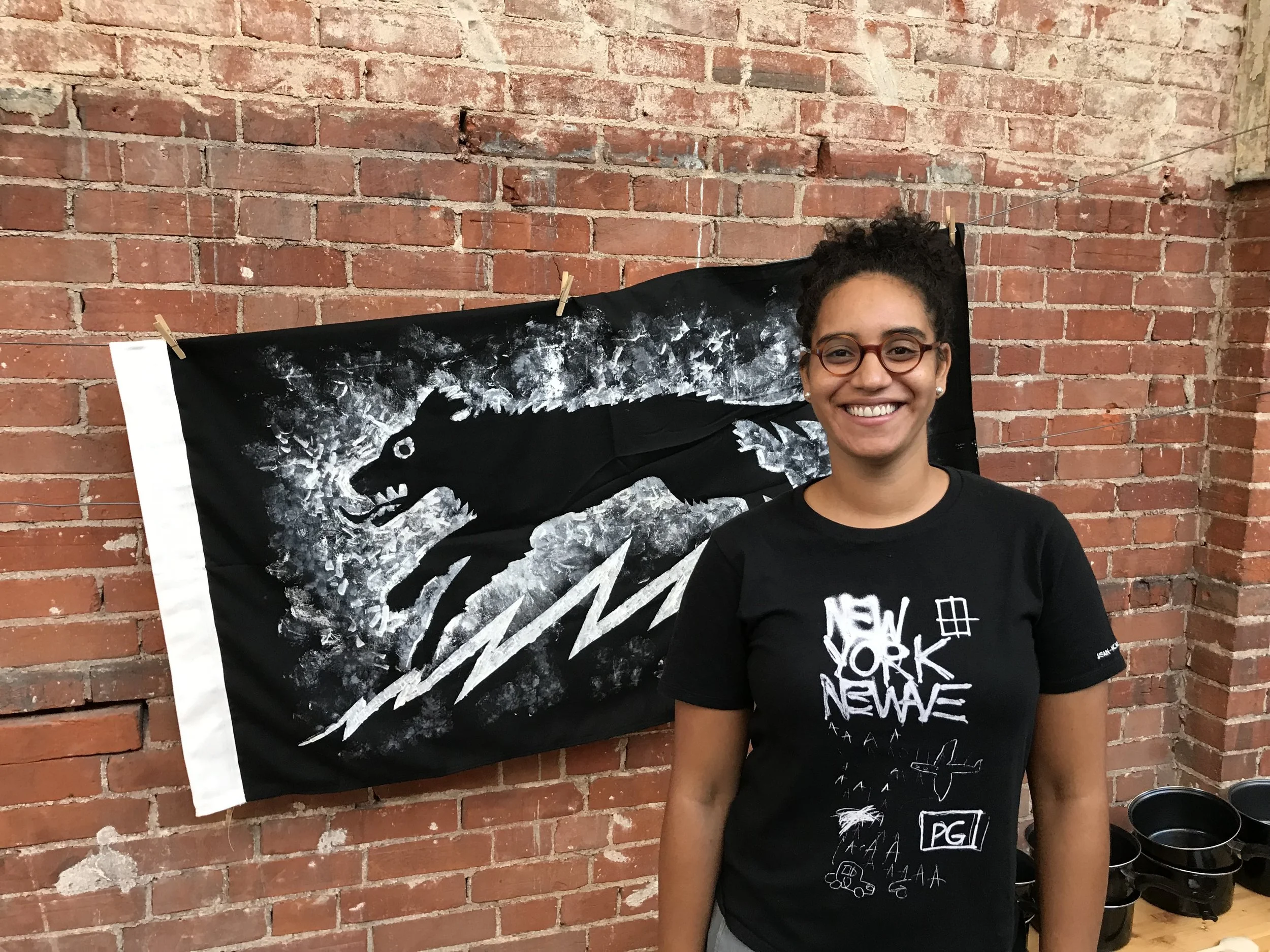  Facilitator Kirsty Thorpe,   Parade Skills Workshops     (2018). Photo by Merry Grey. 