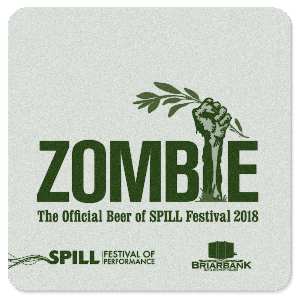    Zombie     beer mat - front (2018), design by Come Hither