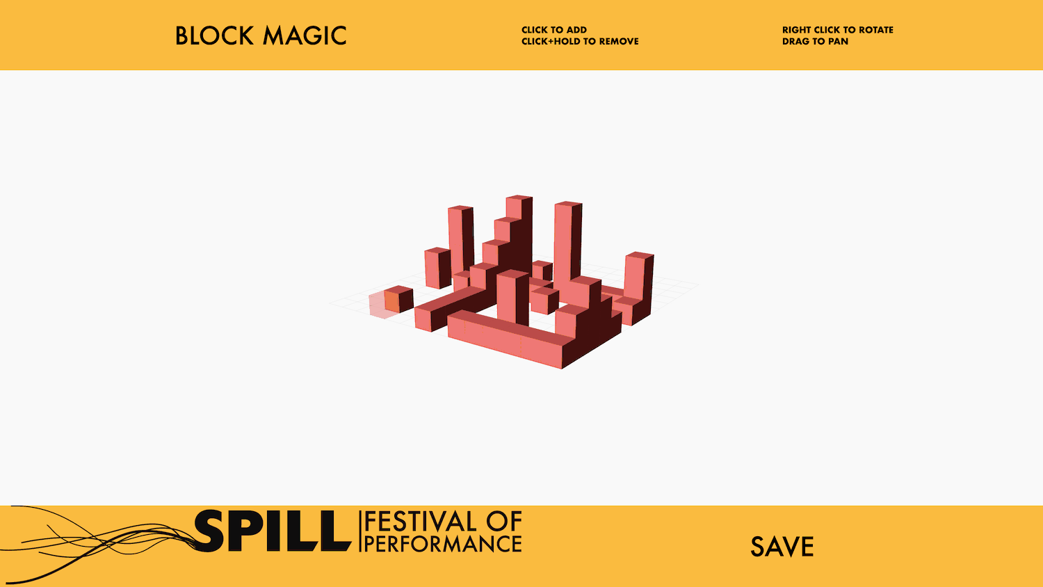    Block Magic    (2018) software by Jared Tilston.