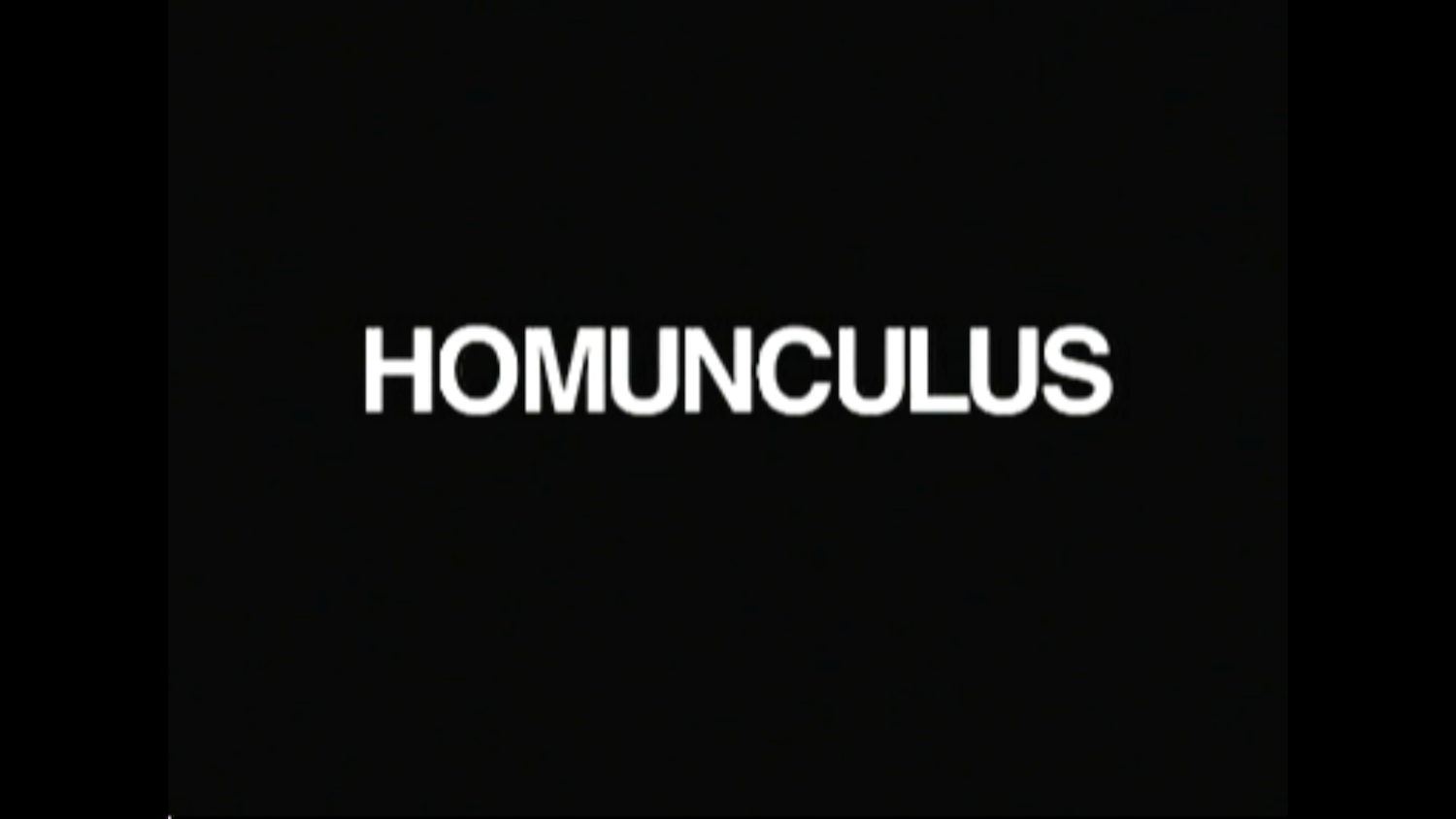 Angela's words - 'Homunculus'   Three Duets      (2003), video still