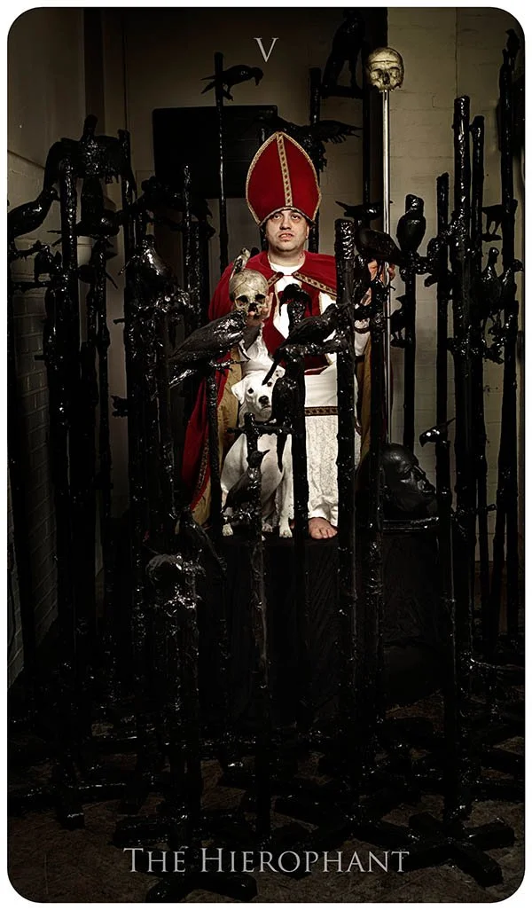 Franko B, Hierophant,   SPILL Tarot   (2009), photo by Manuel Vason