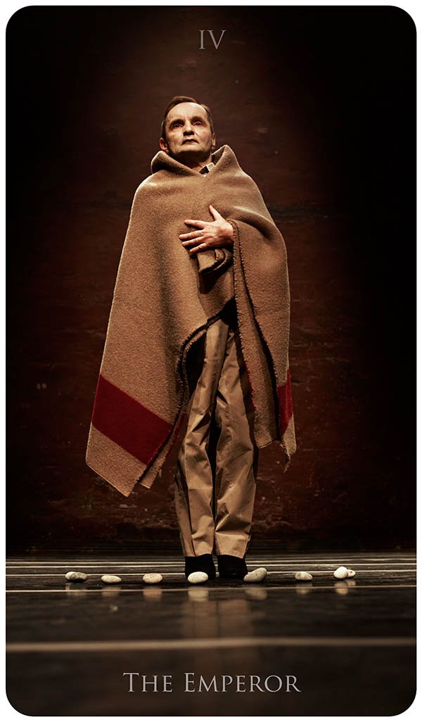 Raimund Hoghe,  Emperor,   SPILL Tarot   (2009), photo by Manuel Vason
