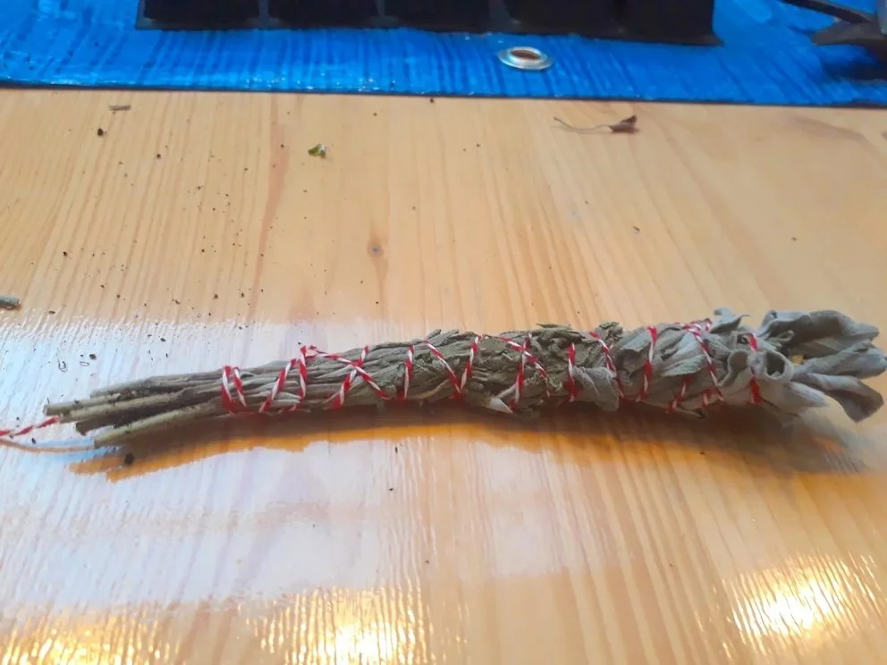  In Remembrance  sage workshop,   Pyre Parade     making (2018). Photo by Merry Grey. 