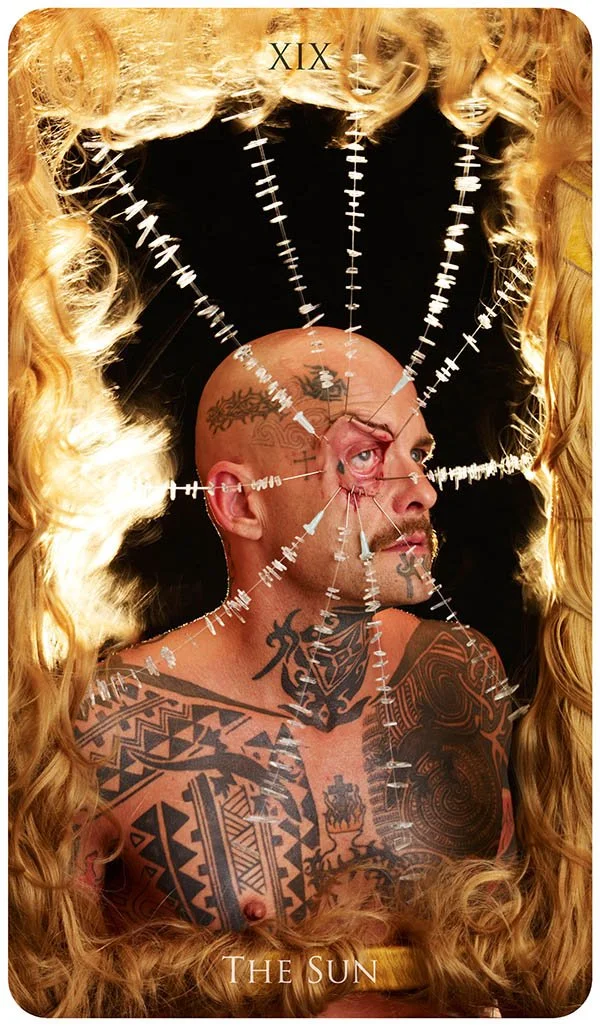 Ron Athey, The Sun,   SPILL Tarot   (2009), photo by Manuel Vason