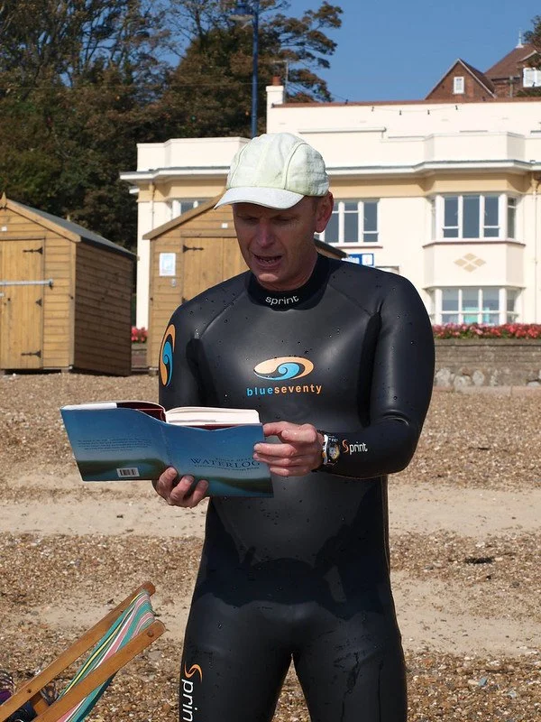 Sea swimmer expert,    Felixstowe Weekender   (2011). Photo by Simon Barnett. 