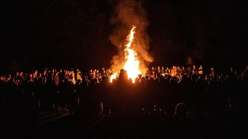    Pyre Parade      (2021) by the Rough Band. Photo by Archant. 