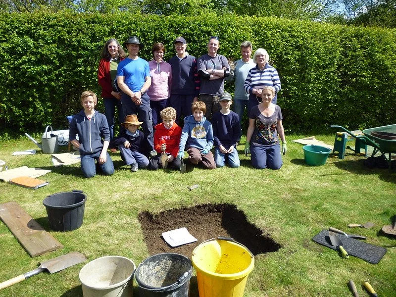 Clavering   Dig & Sow    (2012), photo by Access Cambridge Archaeology