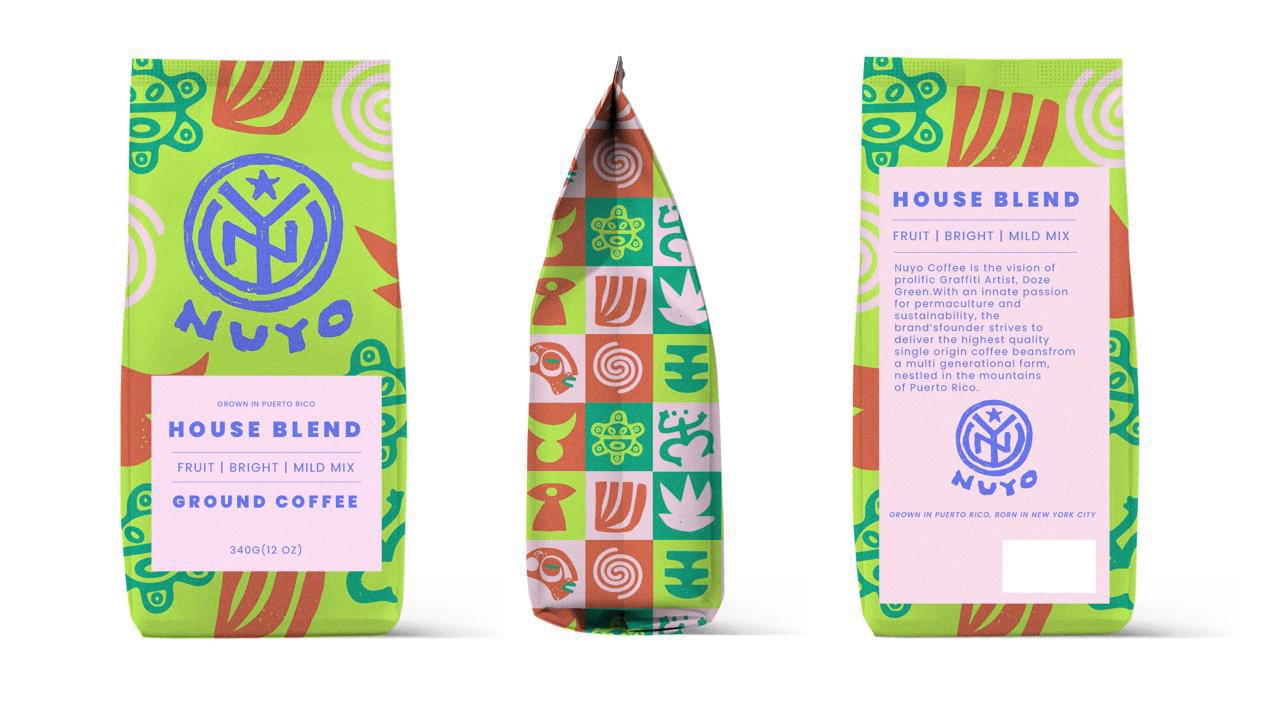 coffee, branding, luxury branding, corporate branding, direct to consumer branding, product marketing, reveredstudios, nuyo coffee, coffee packaging, packaging design