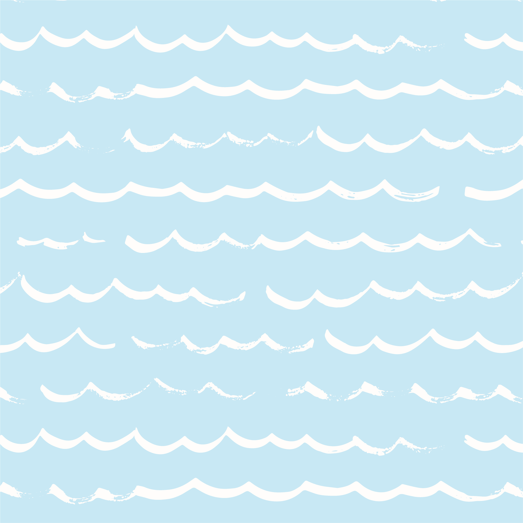 Wave Line in Coastal Blue