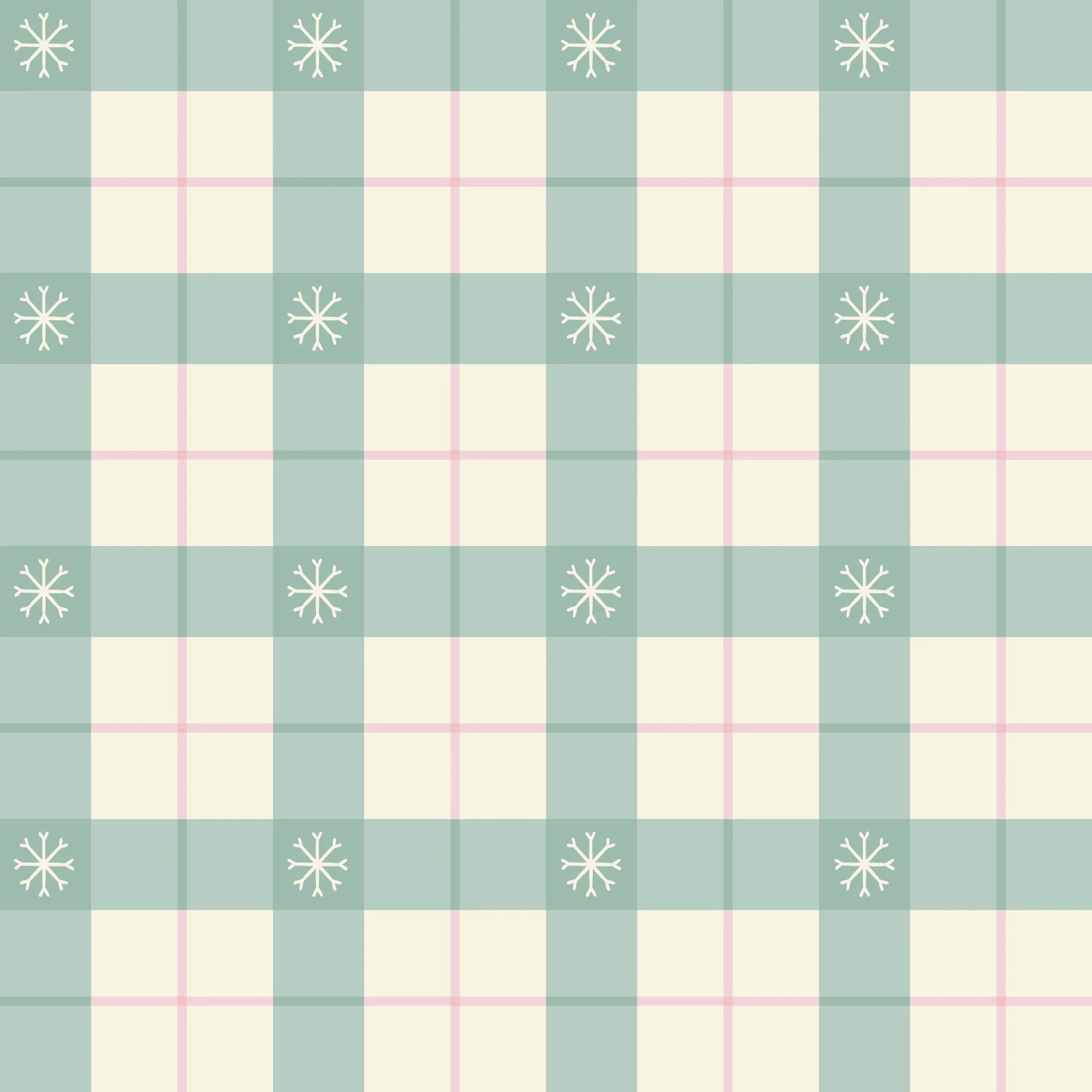 Snowflake Plaid