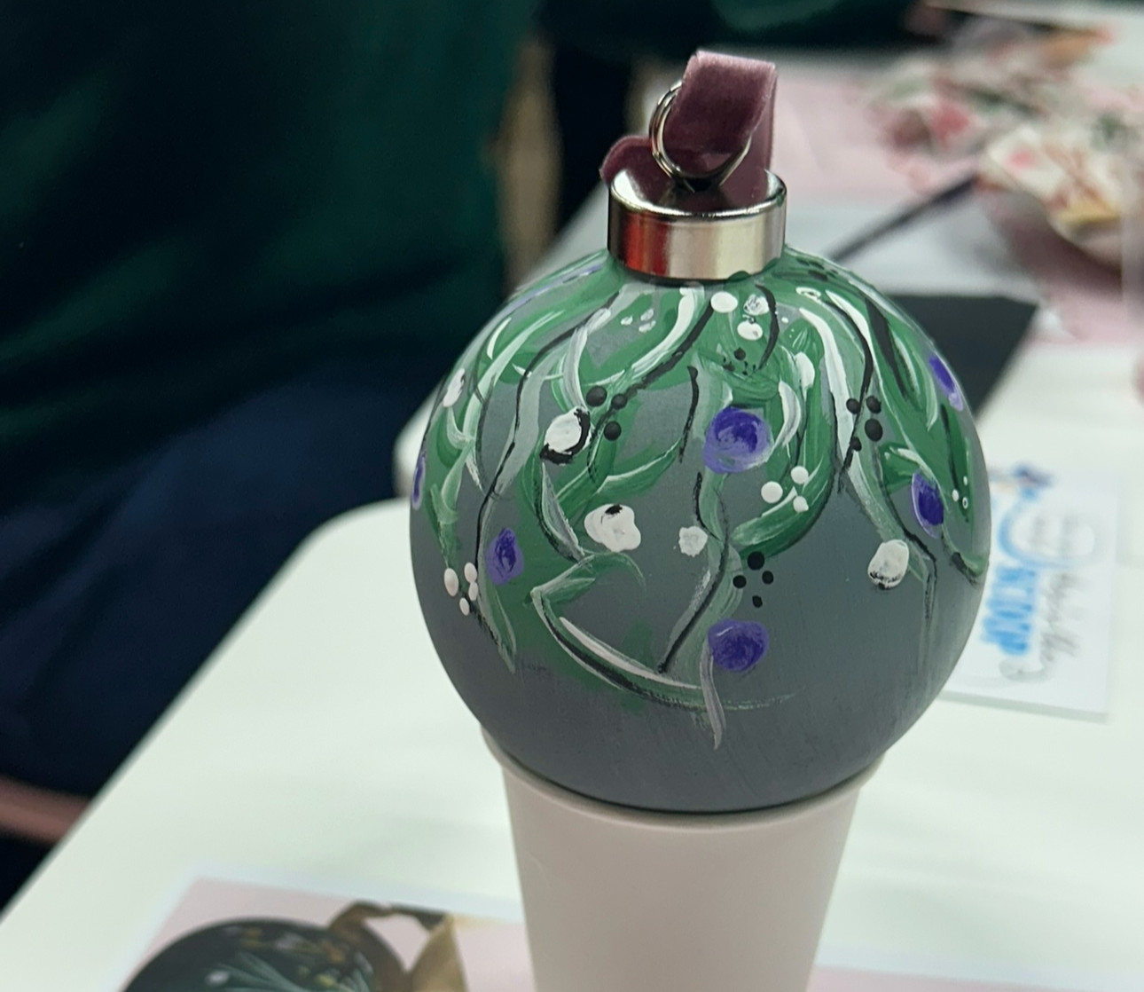 Acrylic Painted Ceramic Ornaments 