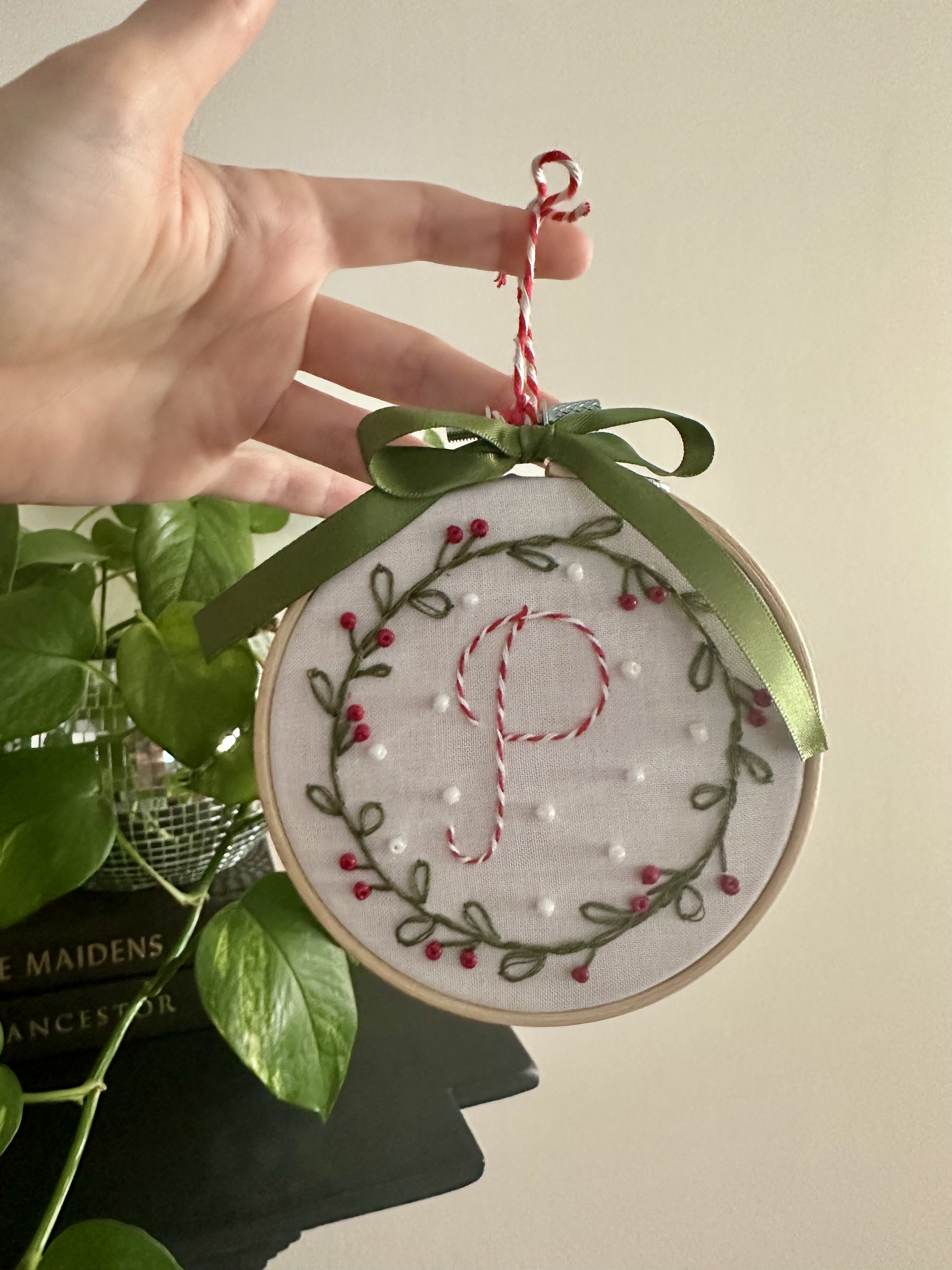 Embroidered Holiday Ornament