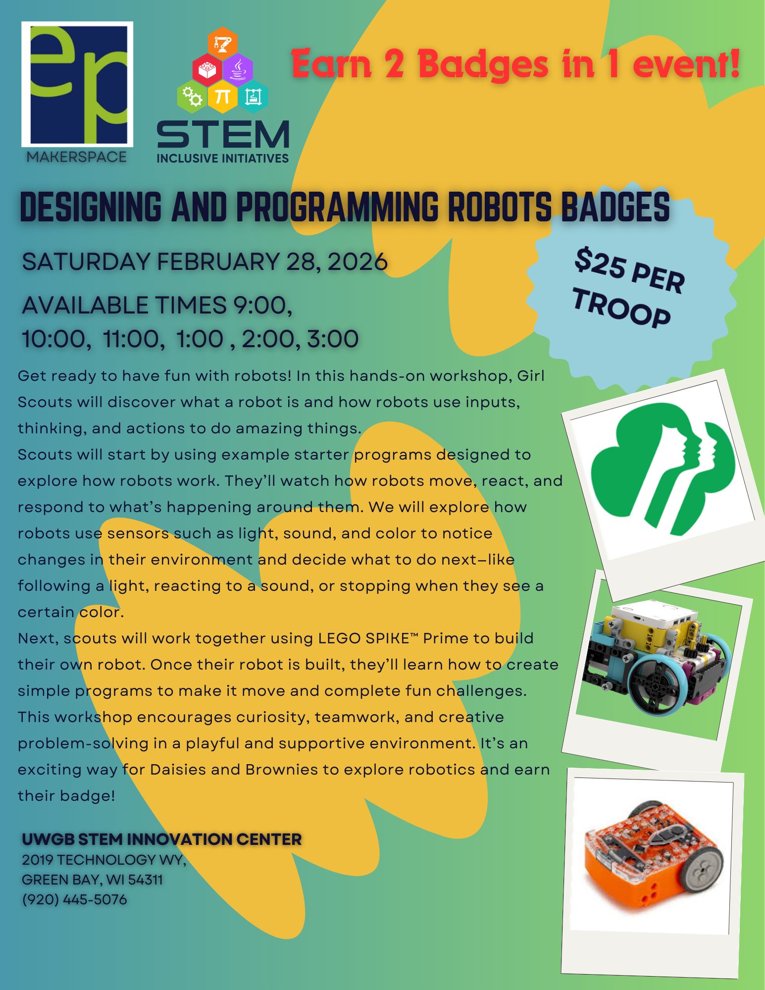 Girl Scouts Robot Badges