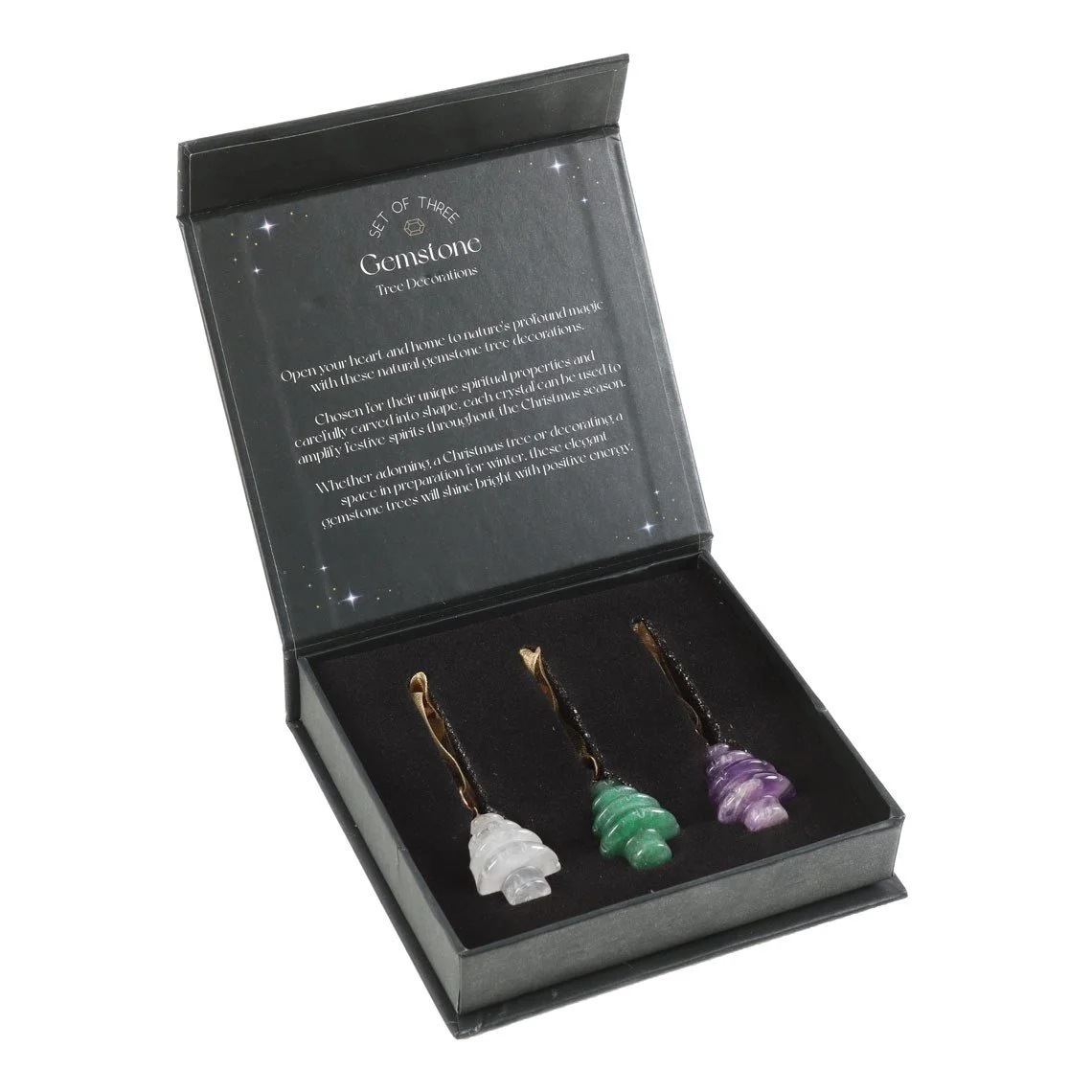 Set of 3 Crystal Christmas Tree Bauble