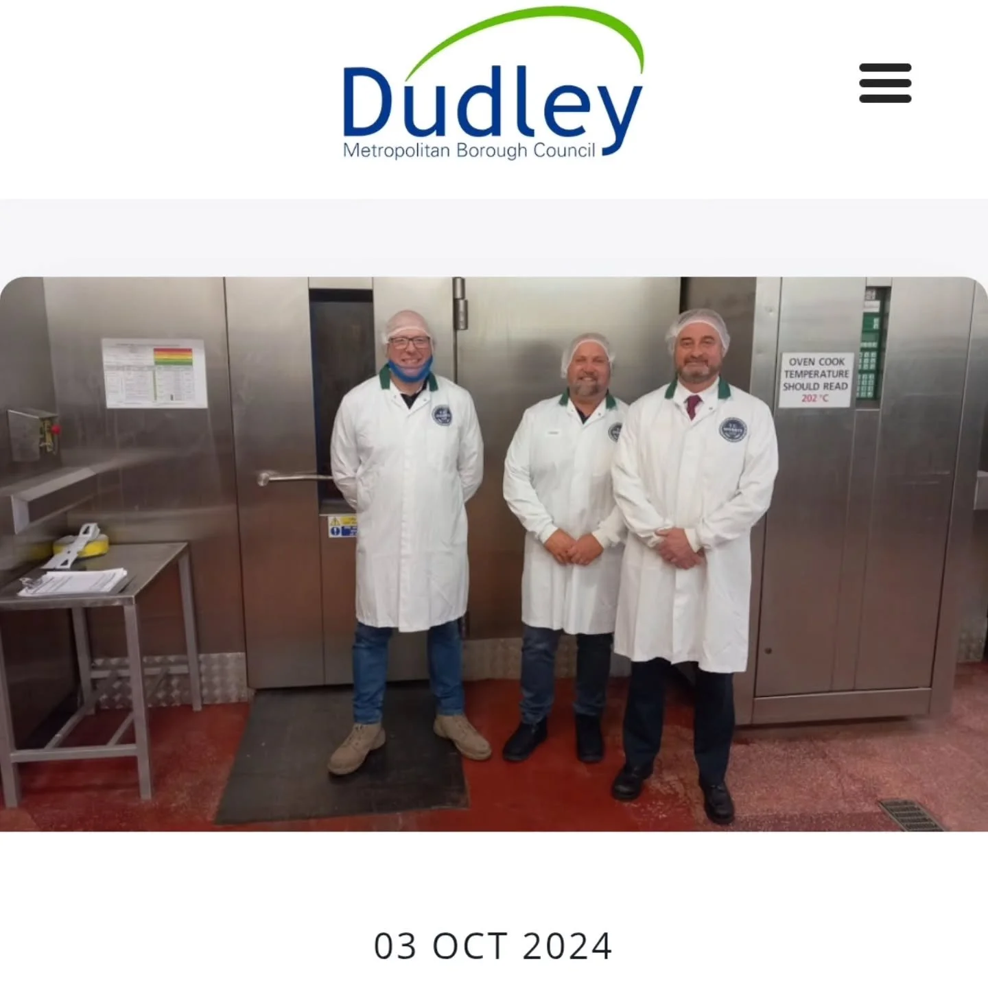 It was a year ago today that this news was posted by Dudley Council. With the assistance of Alison Bradley and the team at Central Finance, their grant scheme allowed us to buy an extra oven for our Dudley factory, adding to the two we had in our Wil