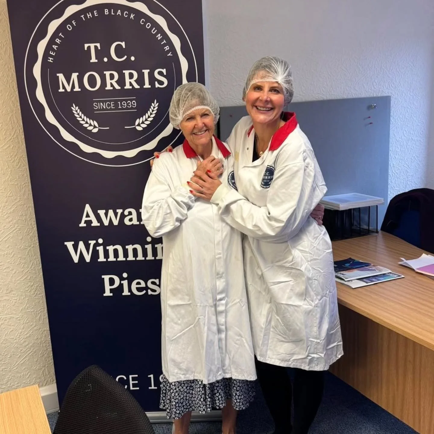 A few fun photos for a monday morning! 

Last week, we had the pleasure of Barbara Morris's company as she popped by the new facility in Dudley.  As a family business, it was great to see Charlotte'smom get stuck into life at the factory for the day 