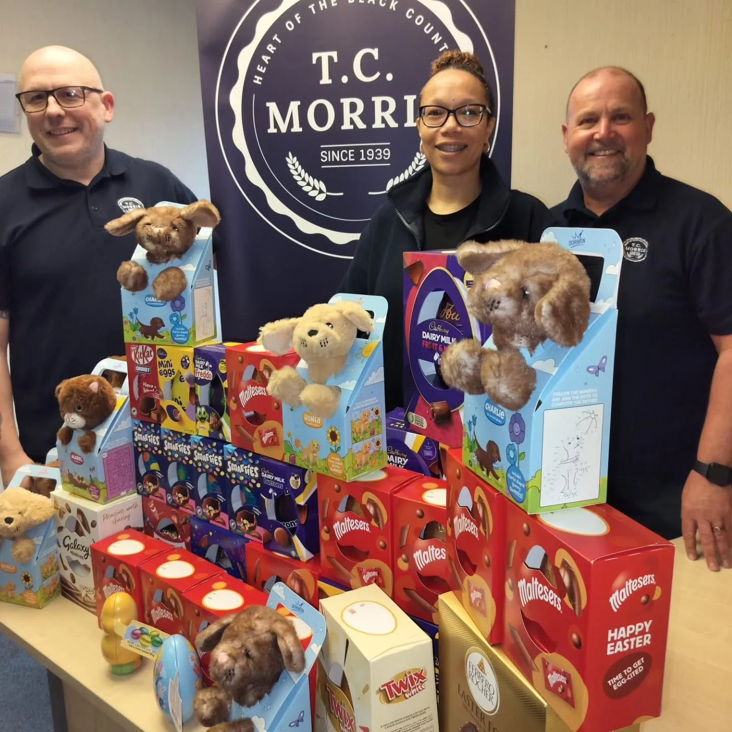 A huge thank you to all our T.C. Morris staff who have given so generously to our Easter egg drive! 

These Easter treats were delivered to a local home for vulnerable children yesterday. 

Wishing all the children and staff a lovely Easter weekend! 