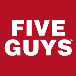 Five Guys LOGO: red aquare with white text reading "FIVE GUYS"