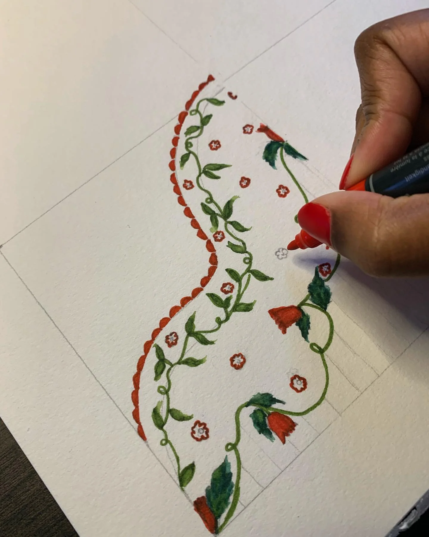 Mood: Pretty little things 🥀 

#markerartwork #handdrawn #fashionprints #printdesigners #textiledesigners #surfacepatterndesigners #floral #floraldesigner #florallace #fabercastel