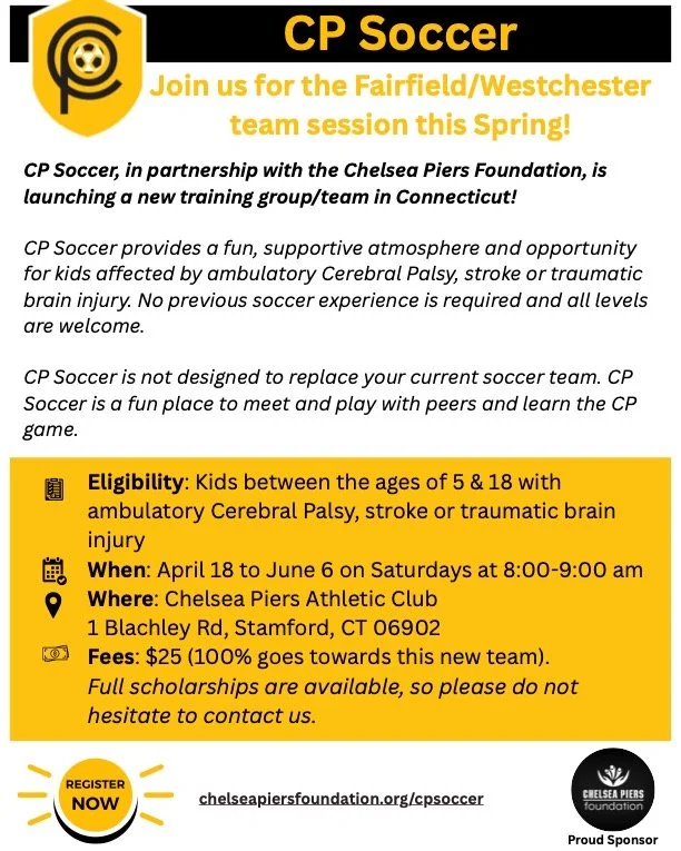 ⚽️ Big news for our Fairfield &amp; Westchester families! ⚽️
We&rsquo;re so excited to share that CP Soccer, in partnership with the Chelsea Piers Foundation, is launching a new training group/team right here in Connecticut this spring! 💛🖤
This pro