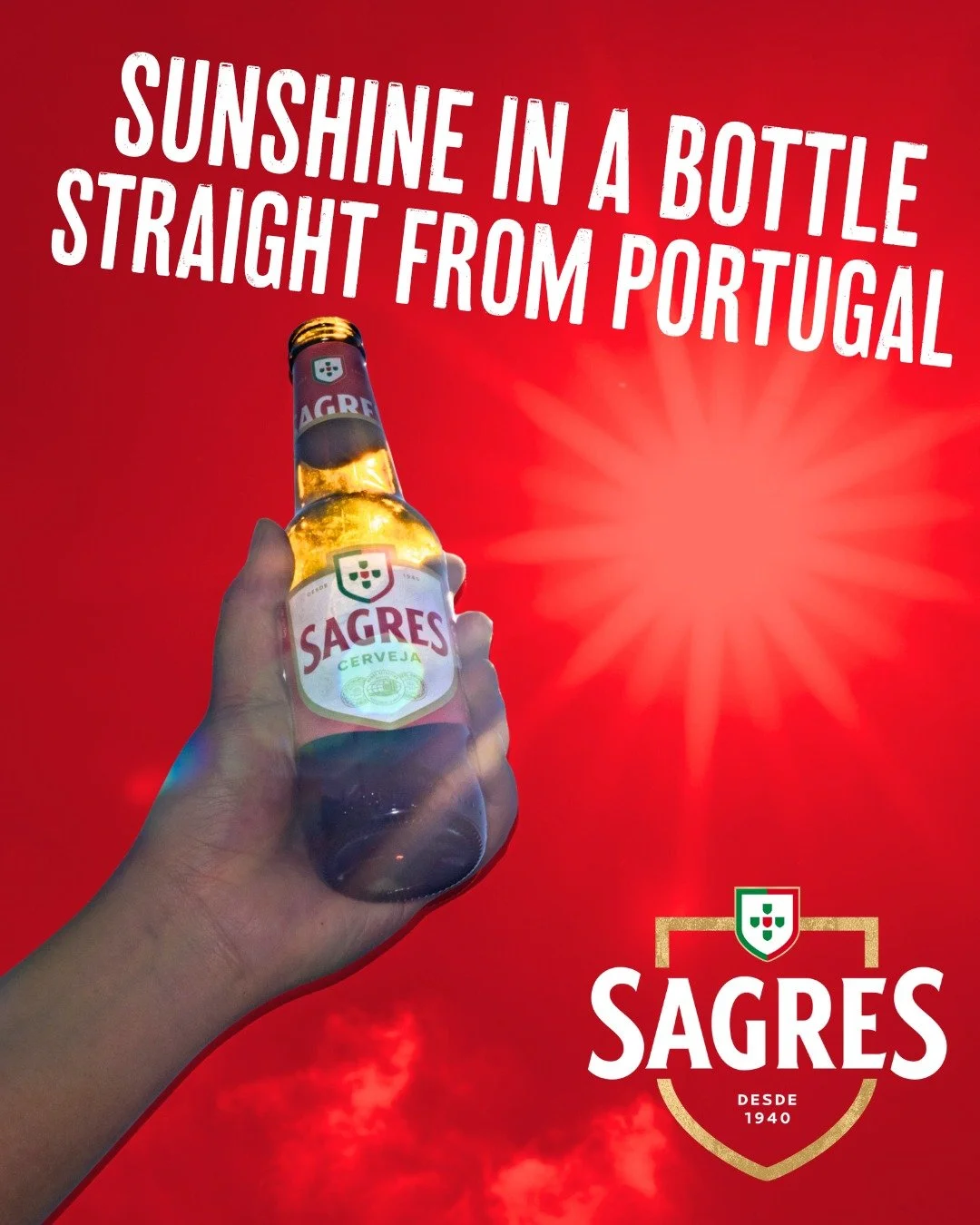 Weather: miserable. Mood: Portugal. Grab a Sagres and let the sun come to you ☀️🇵🇹 Proudly 100% imported from Portugal.

#Sagres #SagresUK #TheTasteOfPortugal #Beer #WorldBeer