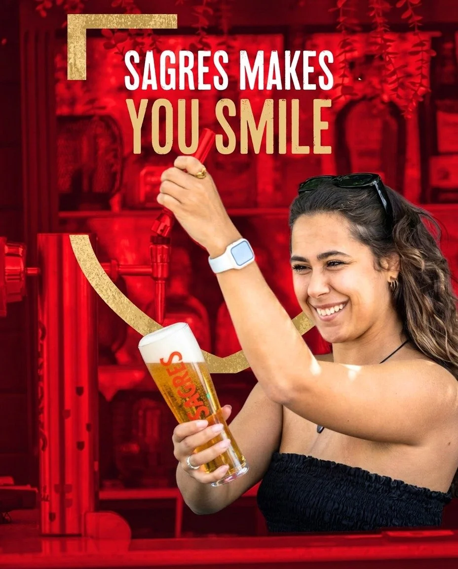 That&rsquo;s not just a smile. That&rsquo;s a &ldquo;Sagres is on draught&rdquo; smile.

#Sagres #SagresUK #TheSpiritOfPortugal