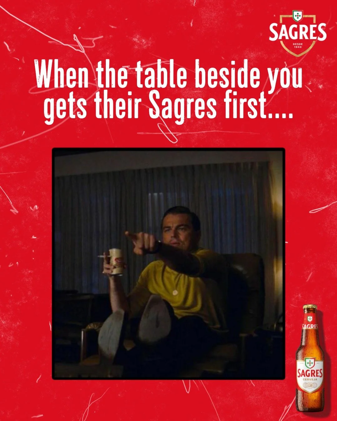Heyy....HEYYYYY!! Where's ours??​

#SagresUK #Sagres #TheSpiritOfPortugal#SagresMemes