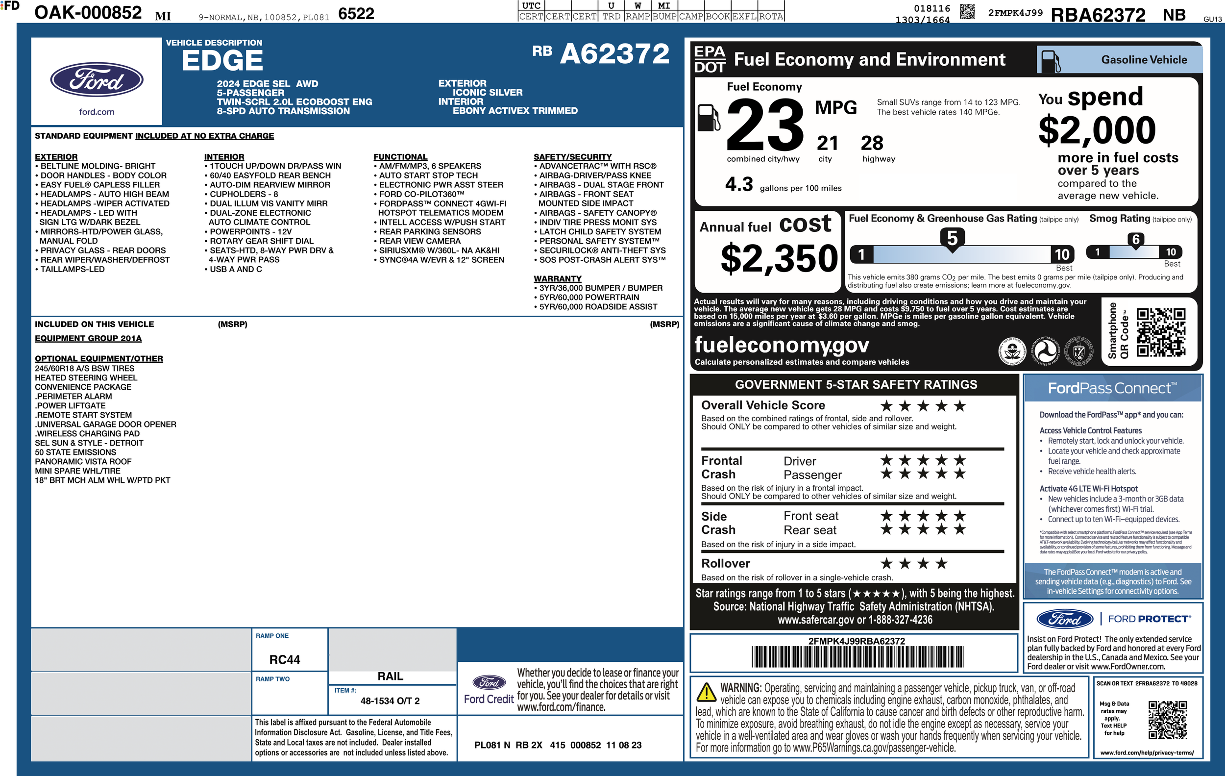 2024 Ford Edge SEL AWD