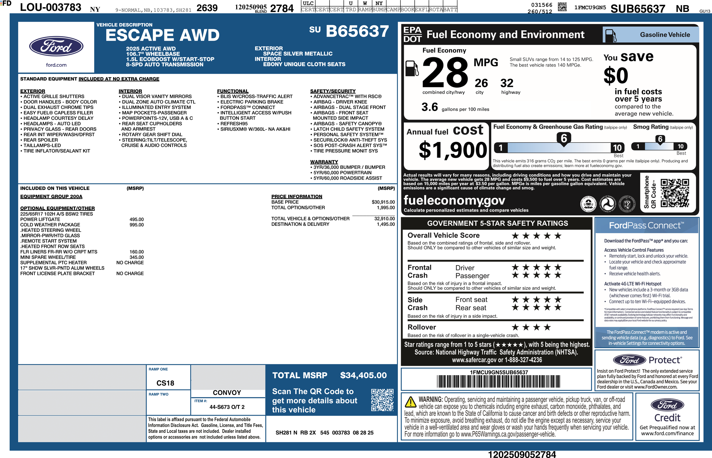New 2025 Escape Active AWD