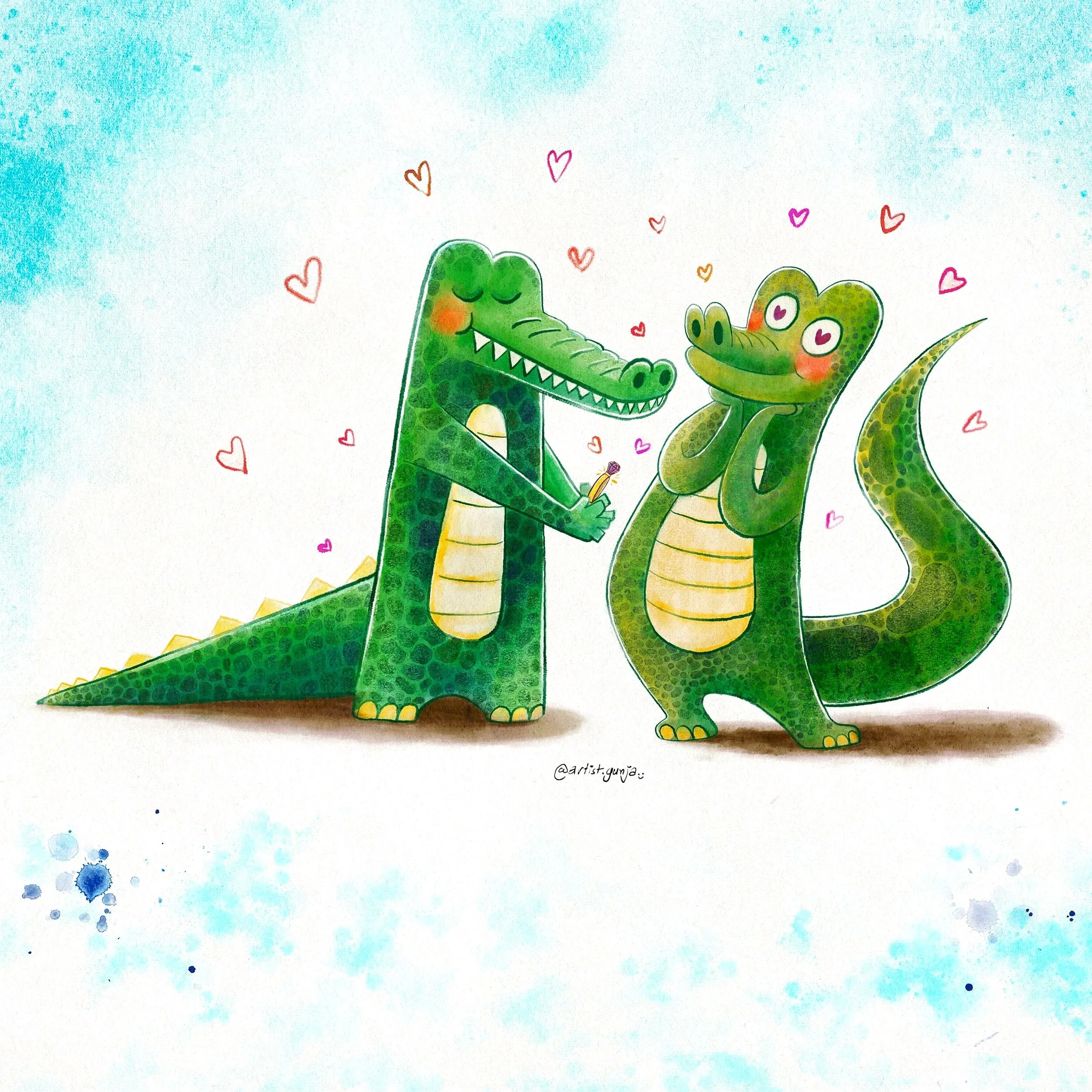 Picture book illustration in Watercolour by UK illustrator