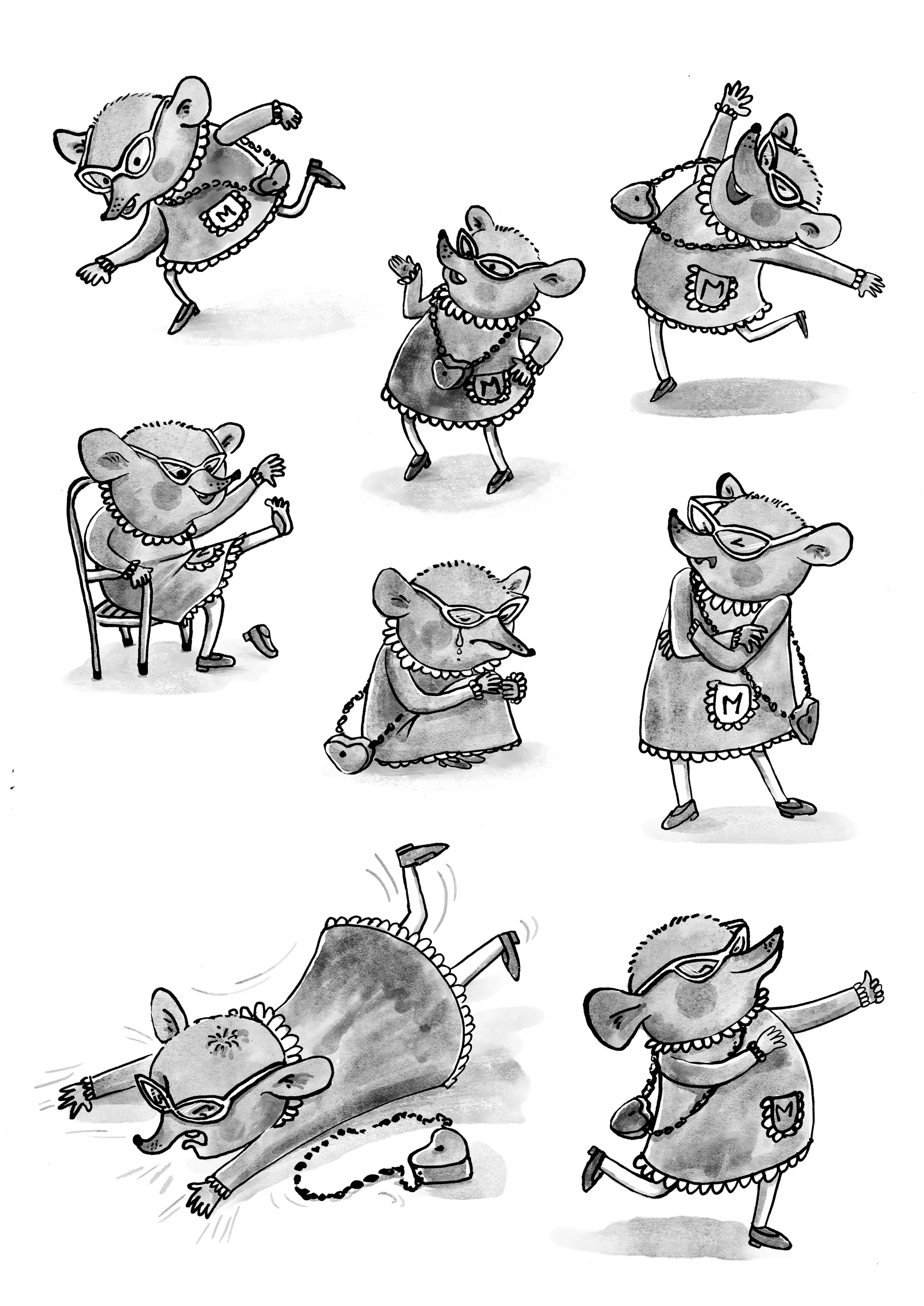 Wind in the Willows, Character Design Rat