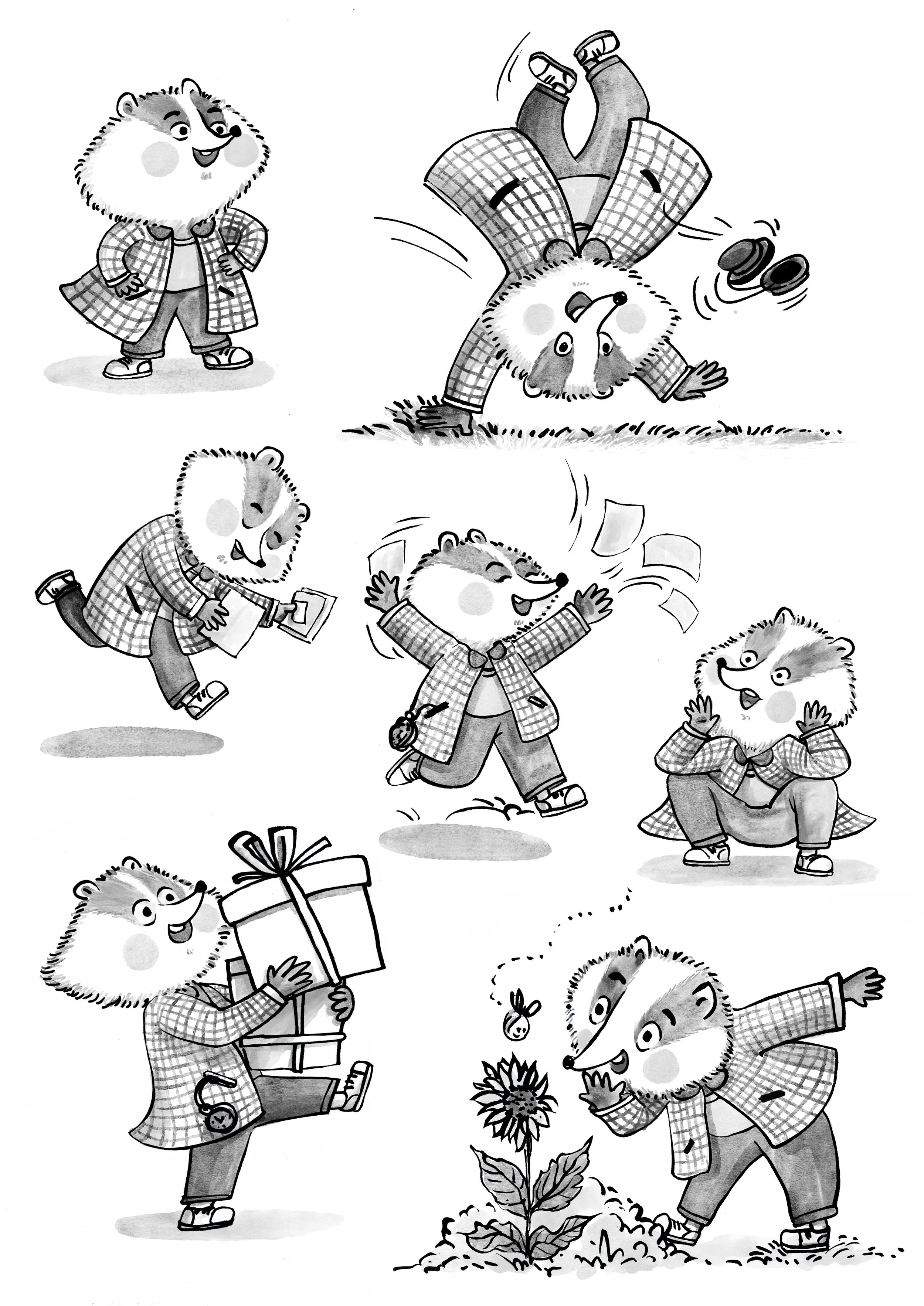 Wind in the Willows, Character Design Badger