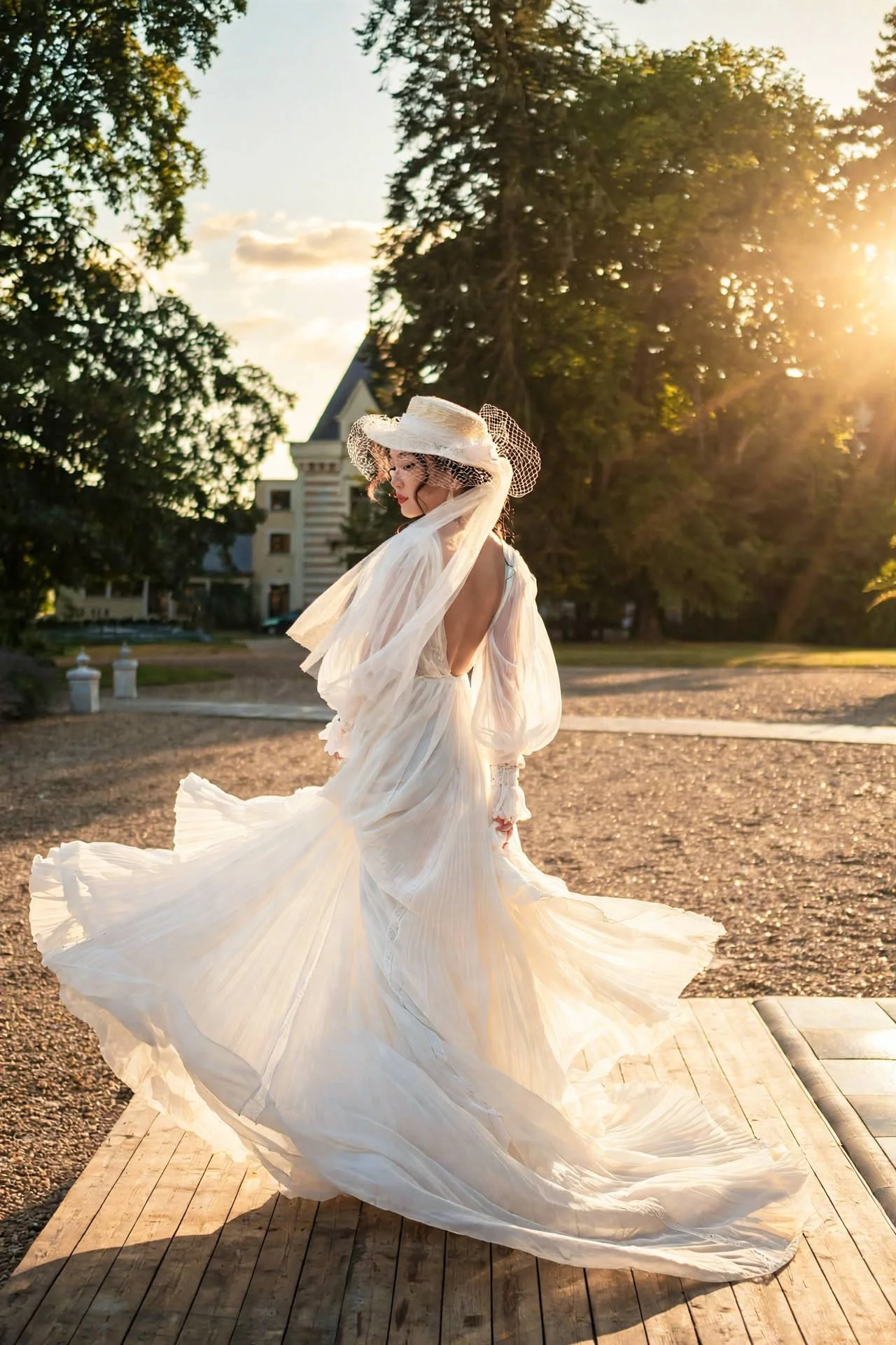 bride twisting wedding chateau challain flavio bandiera.jpg