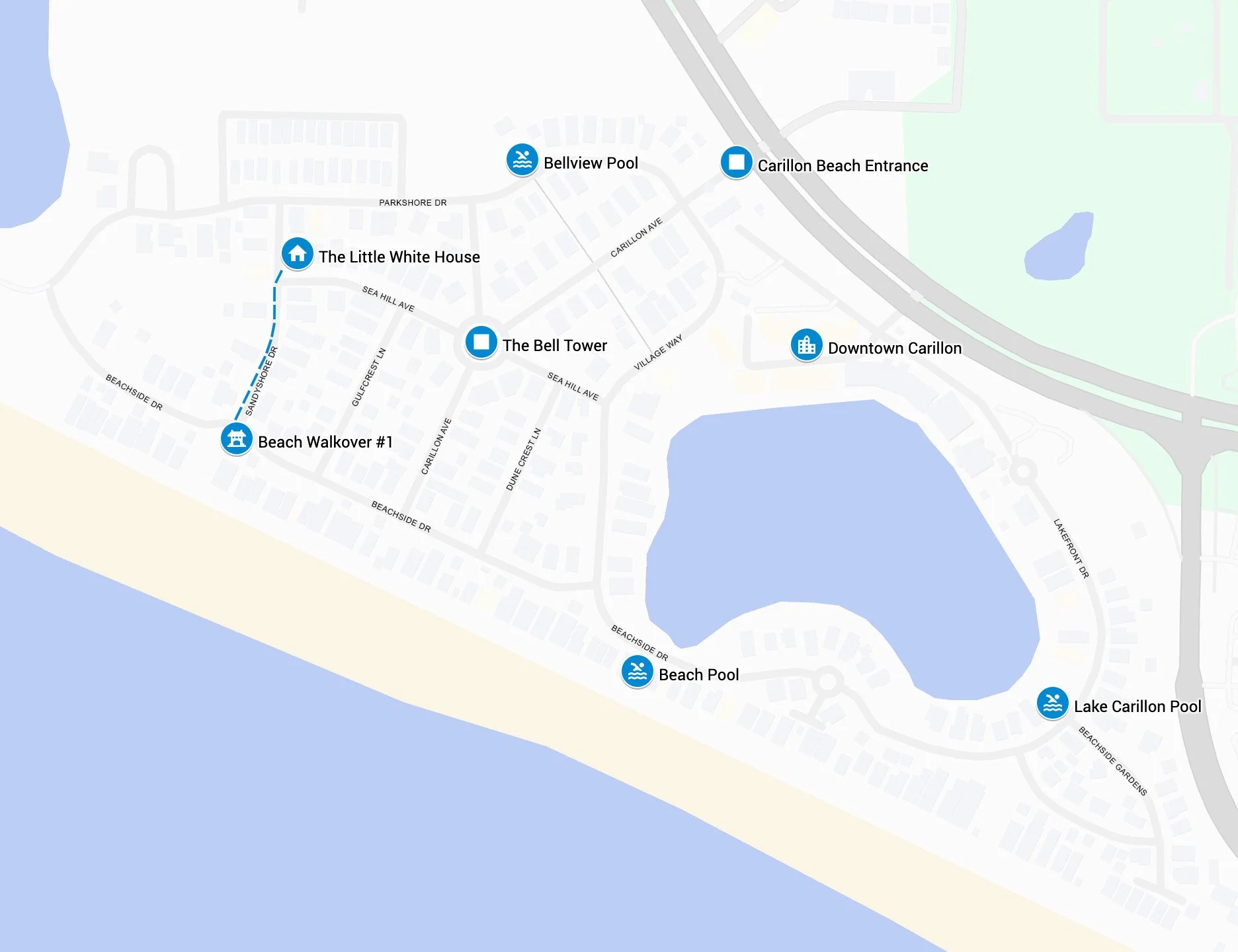 500ft from Beach Walkover #1