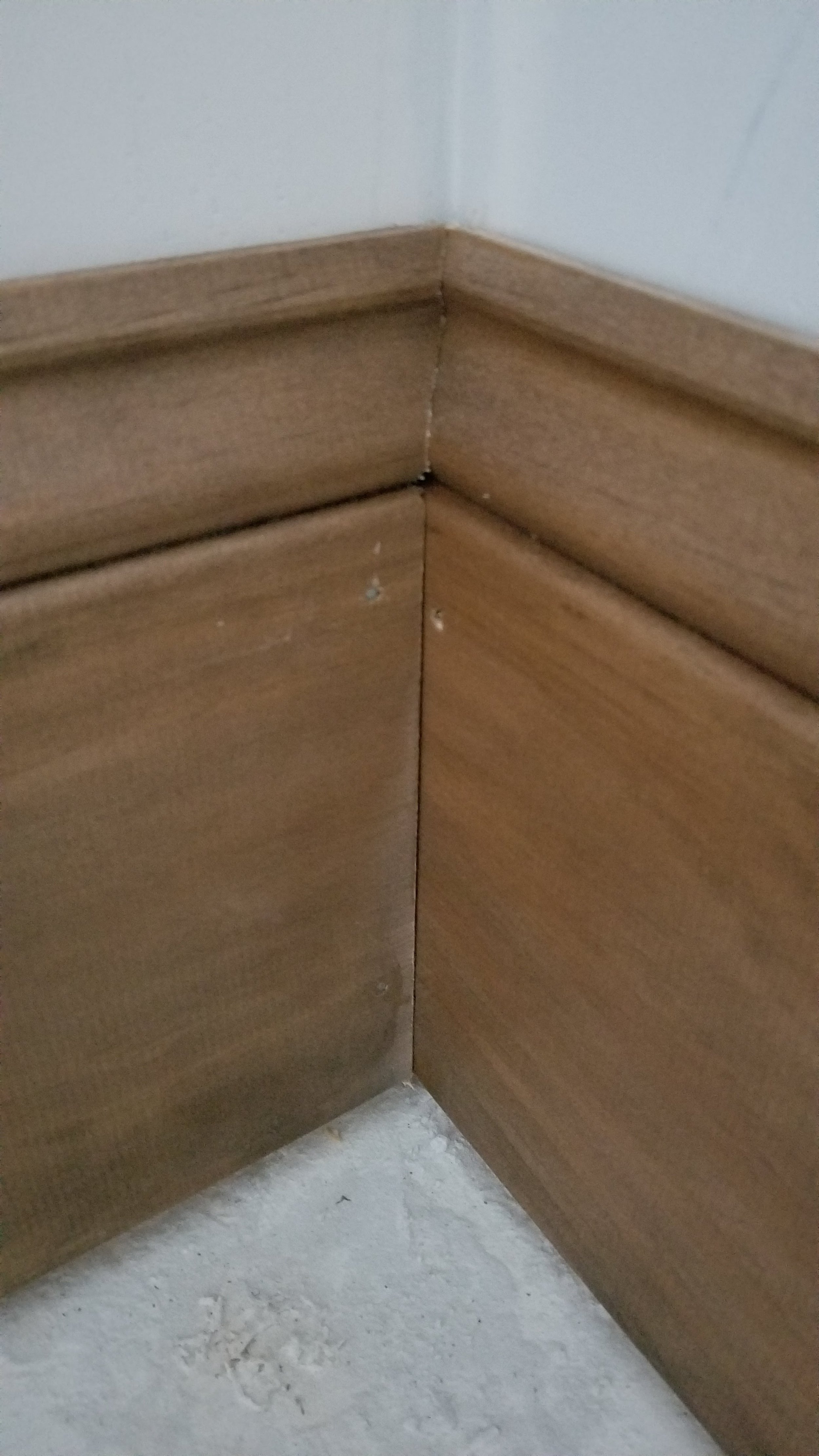 “Detailed interior trim and molding work, including custom baseboards, wainscoting, and crown molding in Waynesville, NC.”